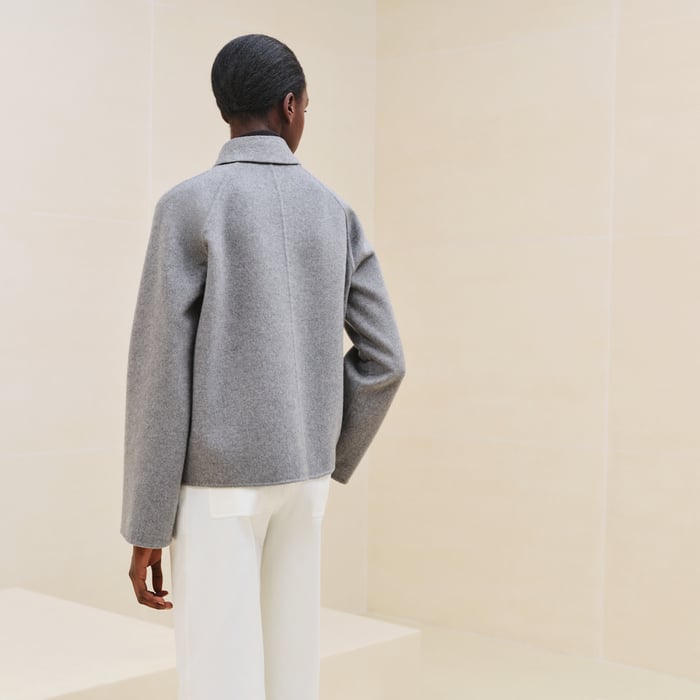 Gris Crayon Cashmere Jacket