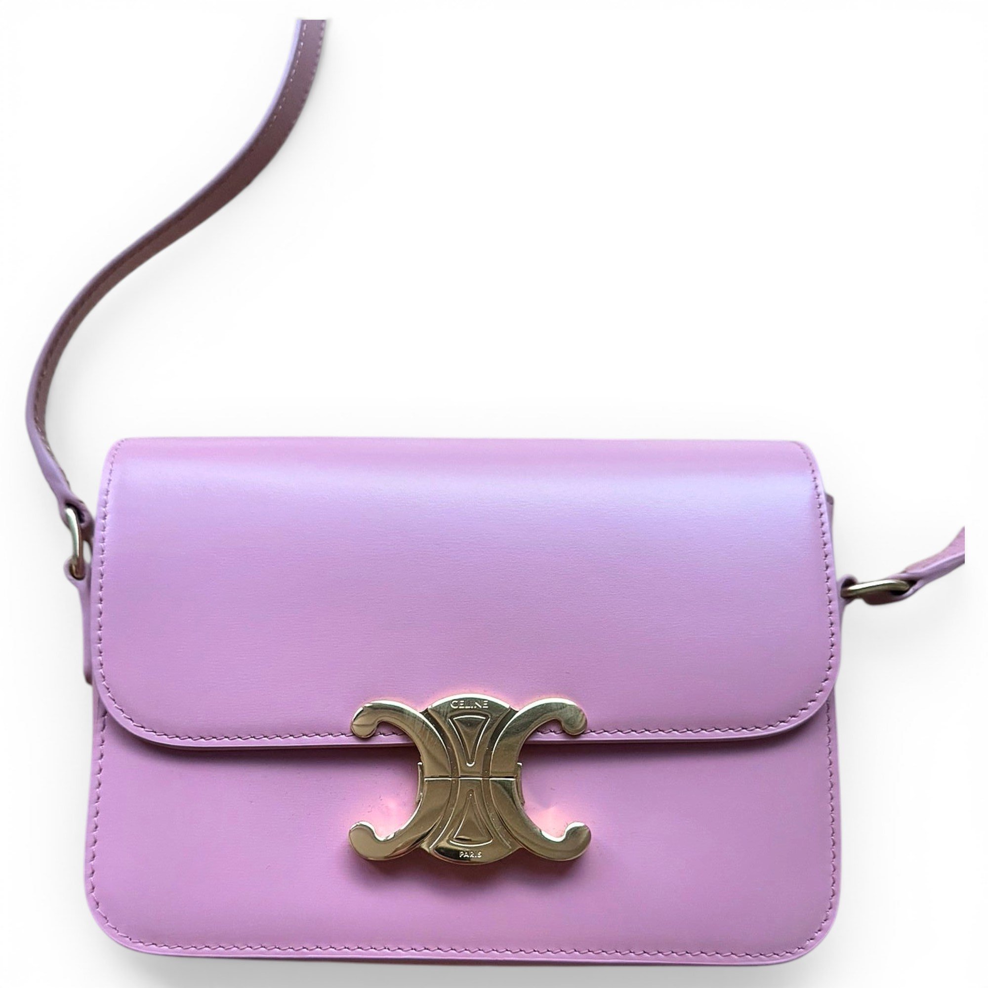 Triomphe leather crossbody bag