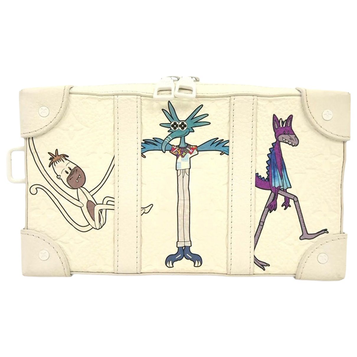 Leather clutch bag