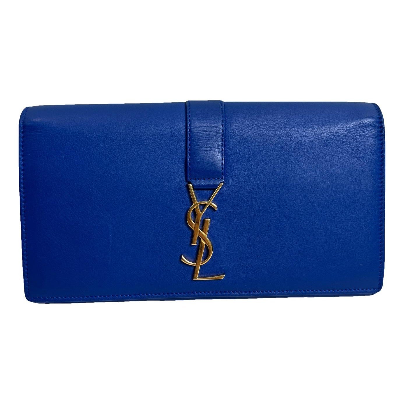 Leather clutch bag