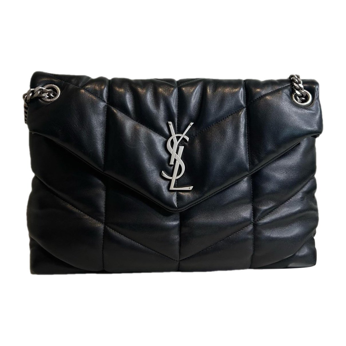 Loulou Puffer leather crossbody bag
