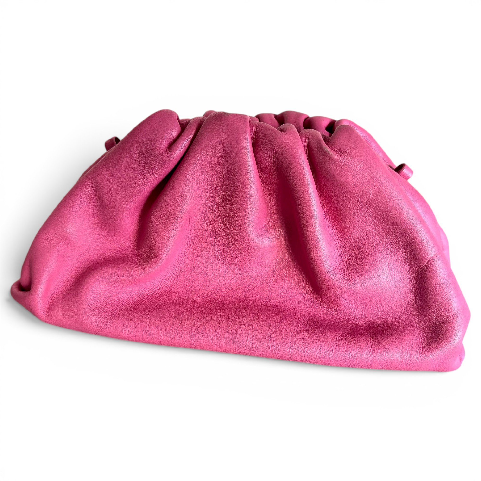 Pouch leather clutch bag