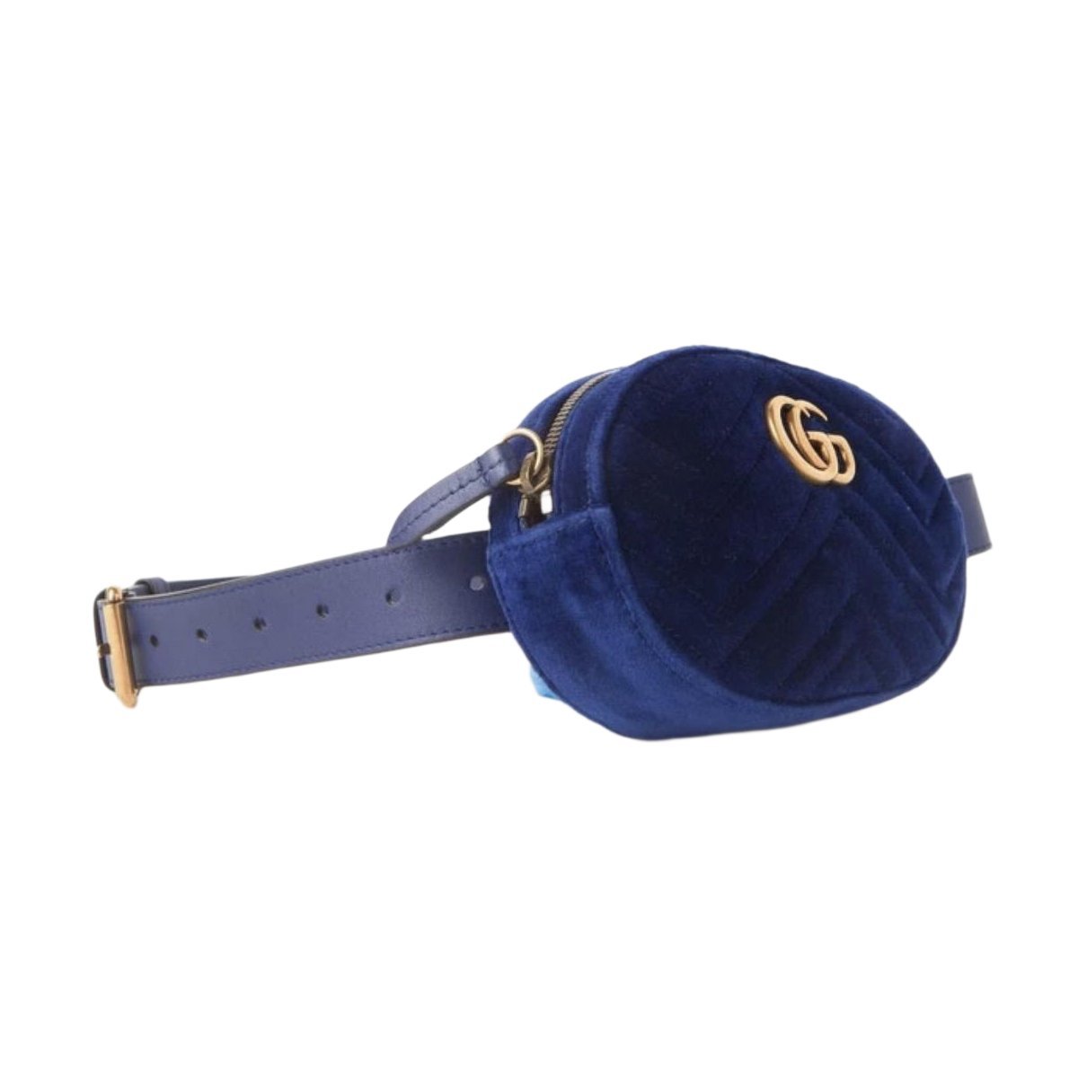 GG Marmont Oval velvet handbag