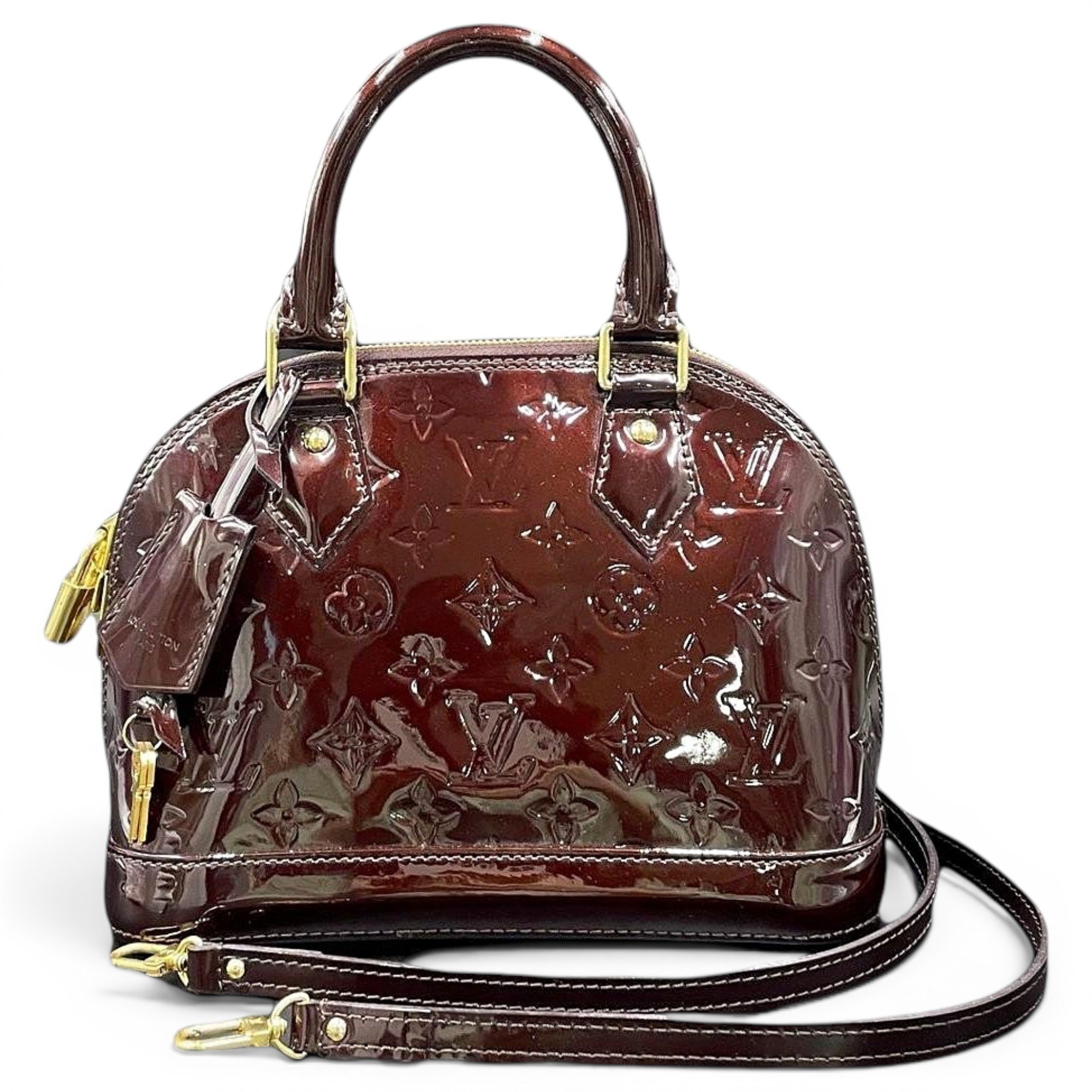 Alma BB patent leather handbag