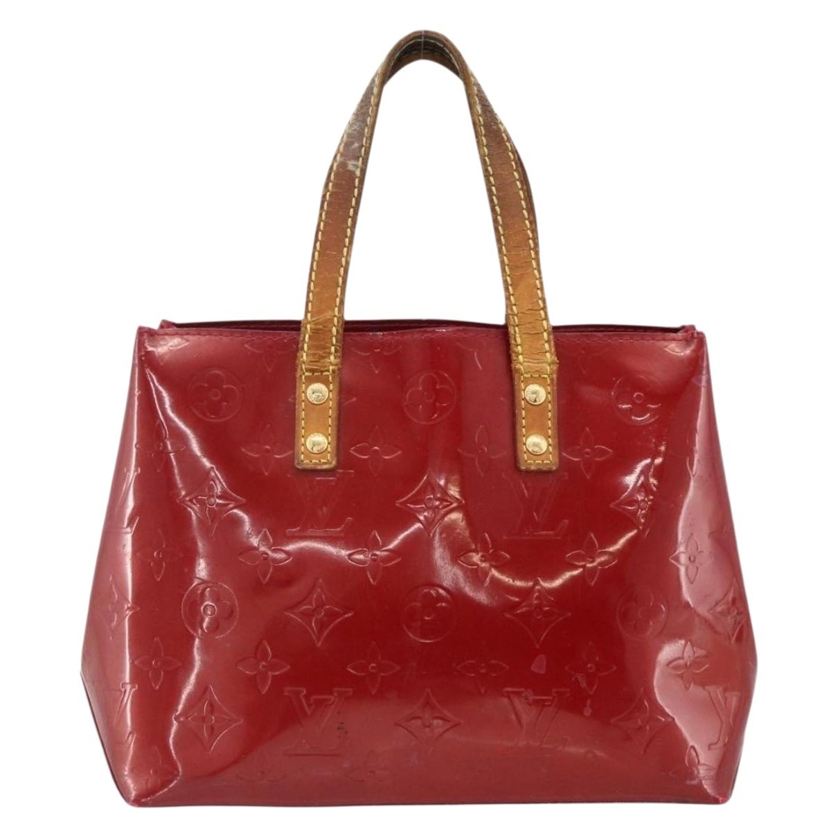 Reade patent leather handbag