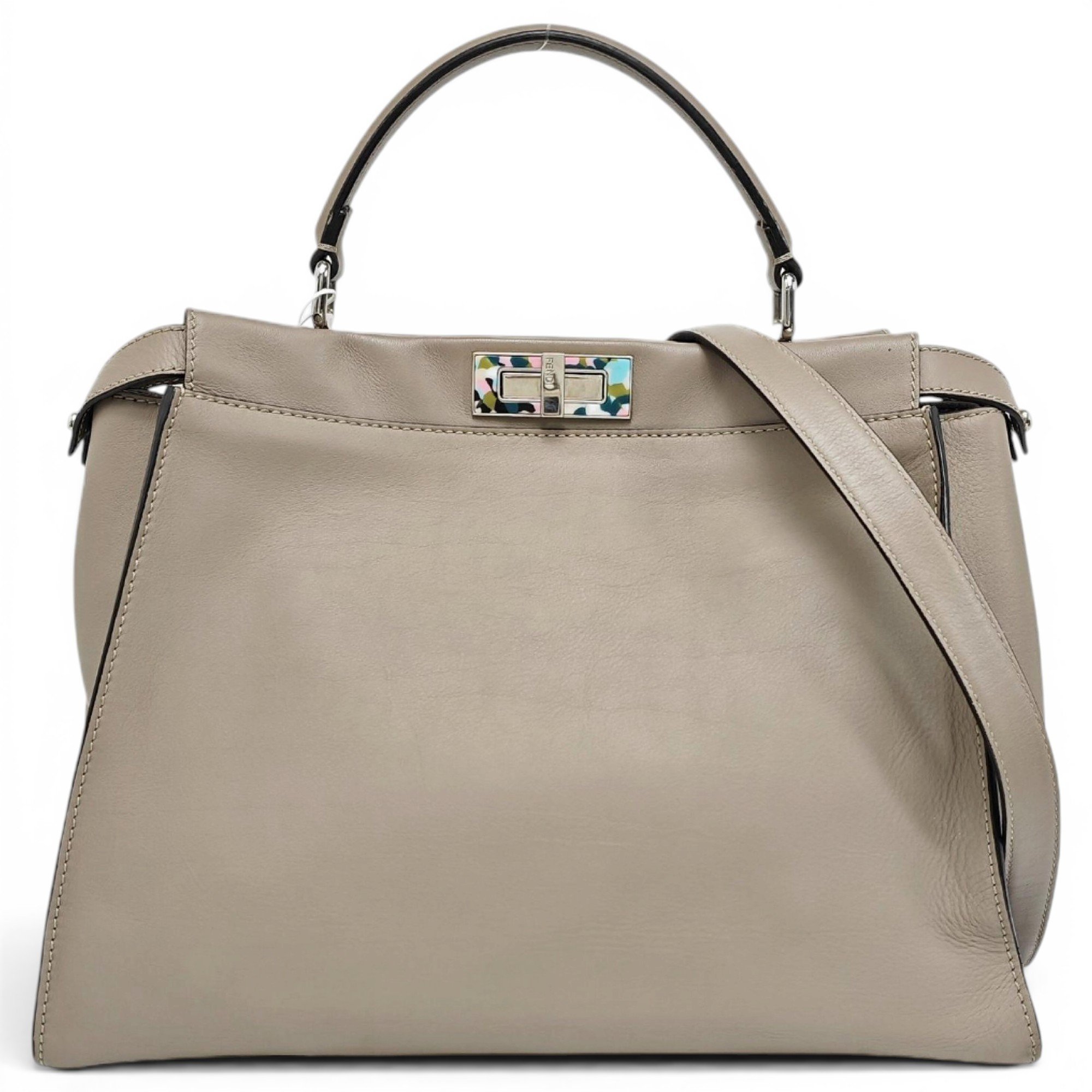 Peekaboo leather handbag