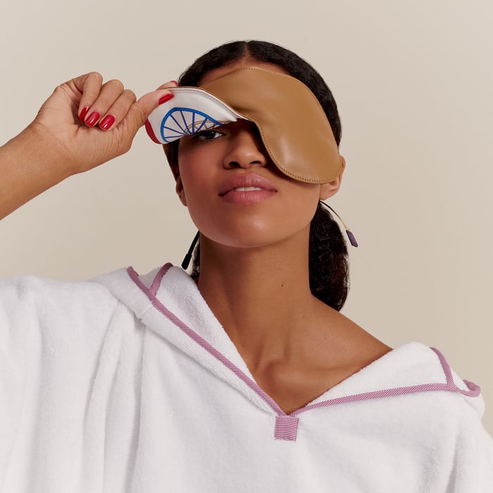 Warm Colors Not Sleepy Aviator Travel Mask