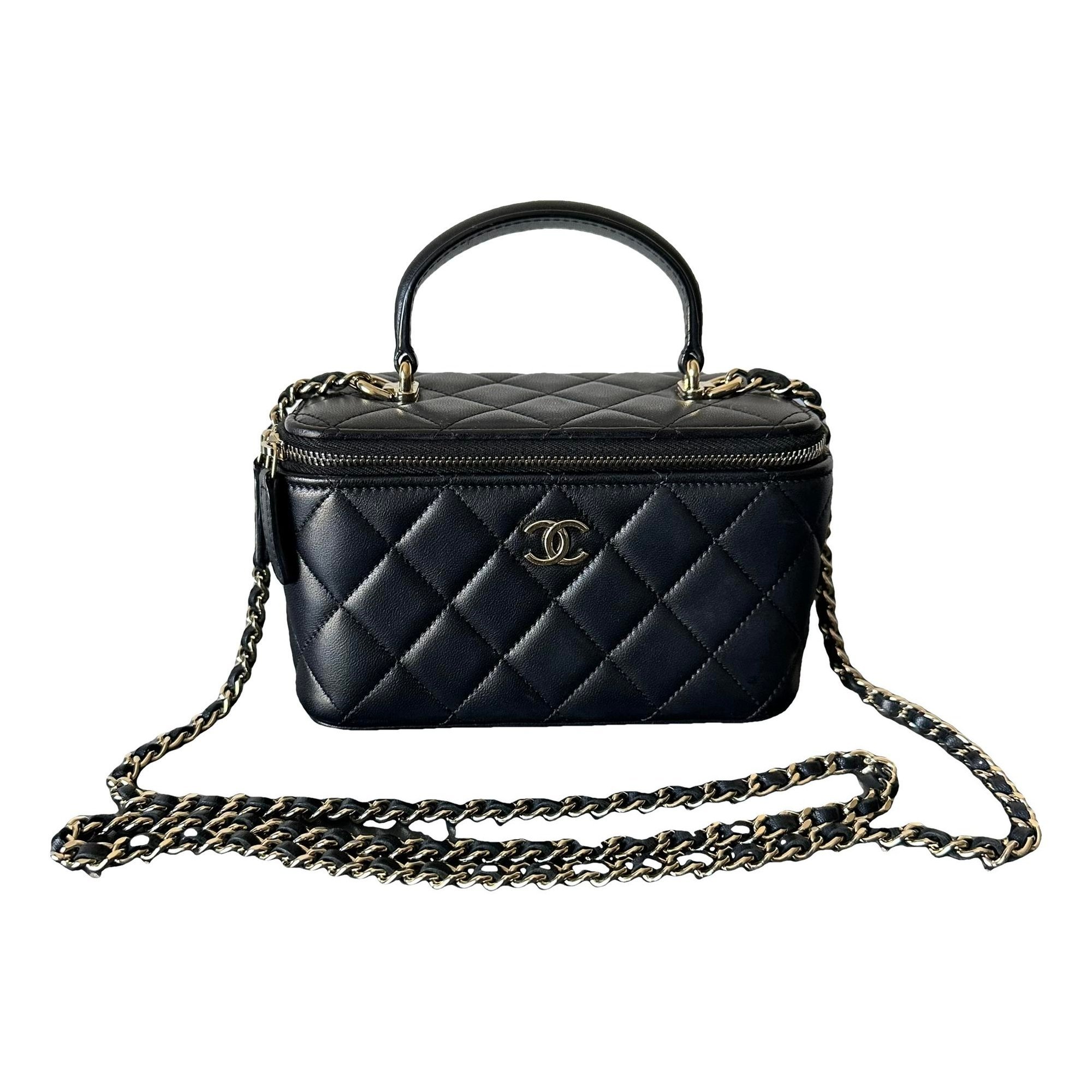 Trendy CC Vanity leather handbag