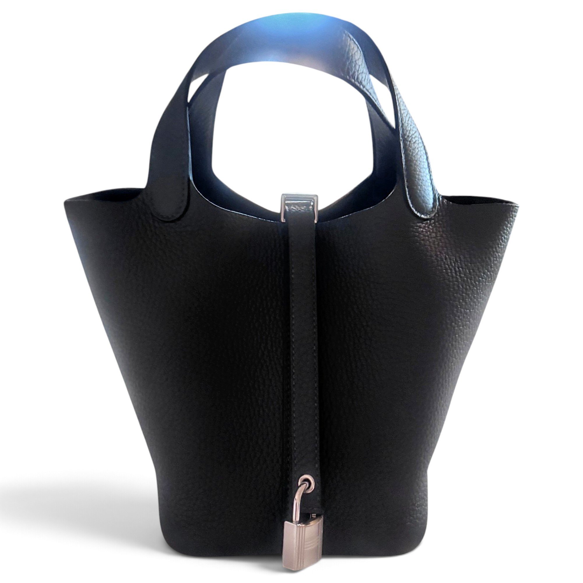 Picotin leather tote