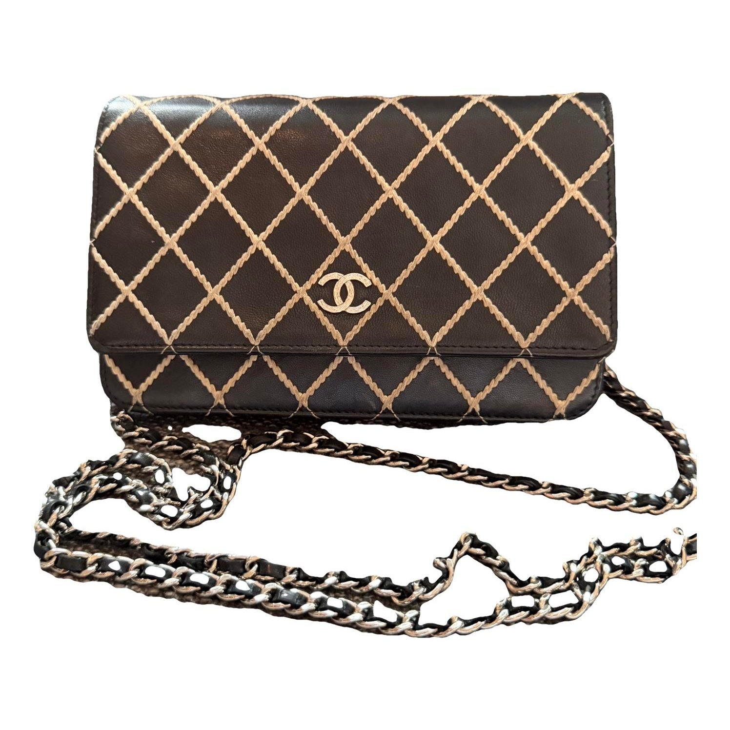 Wallet On Chain Timeless/Classique leather crossbody bag