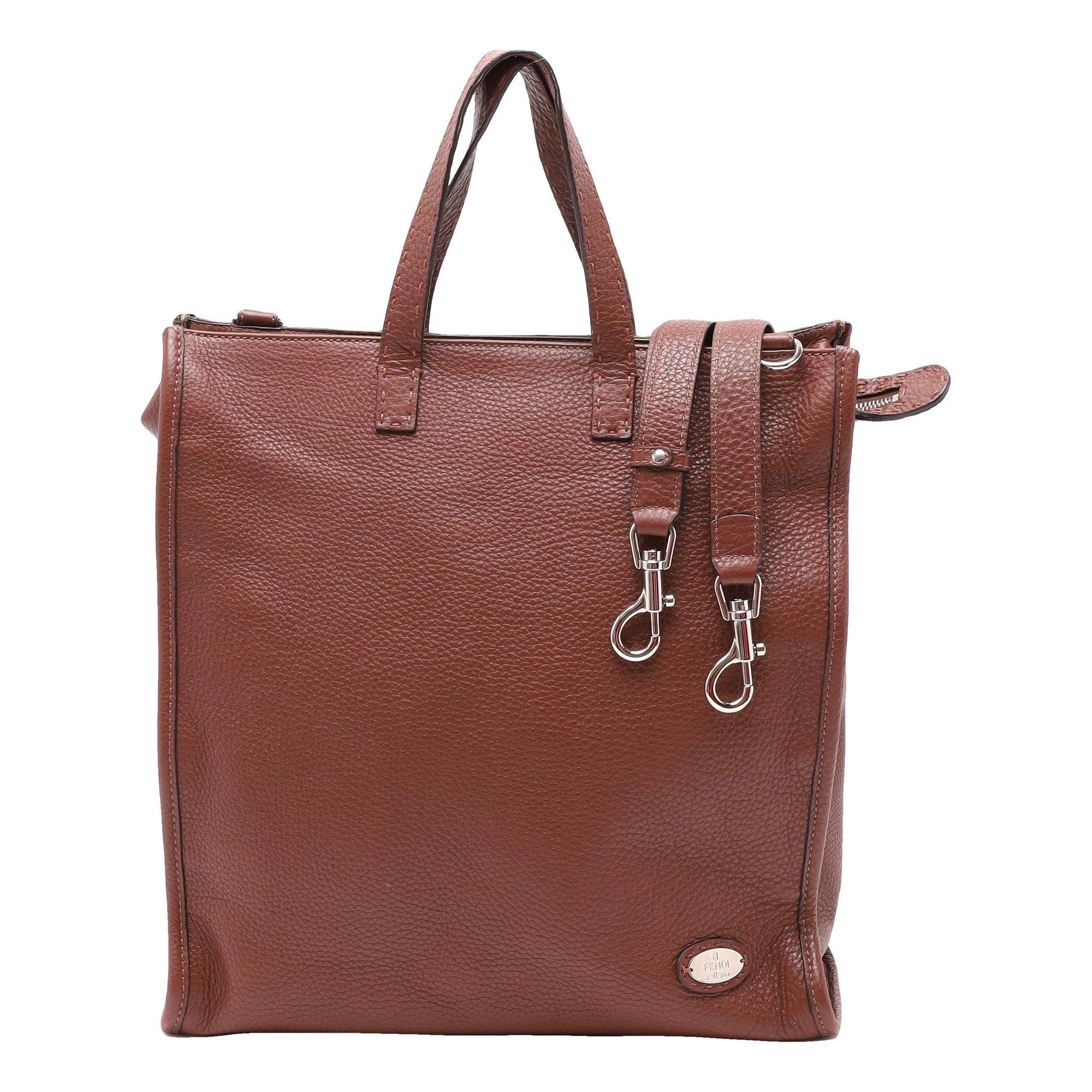 Leather tote