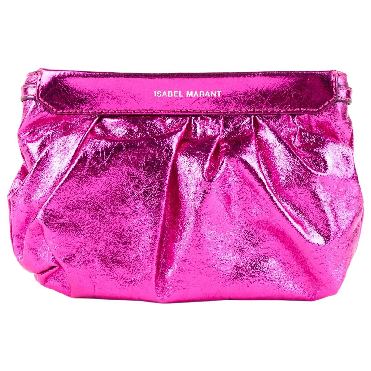 Leather clutch bag