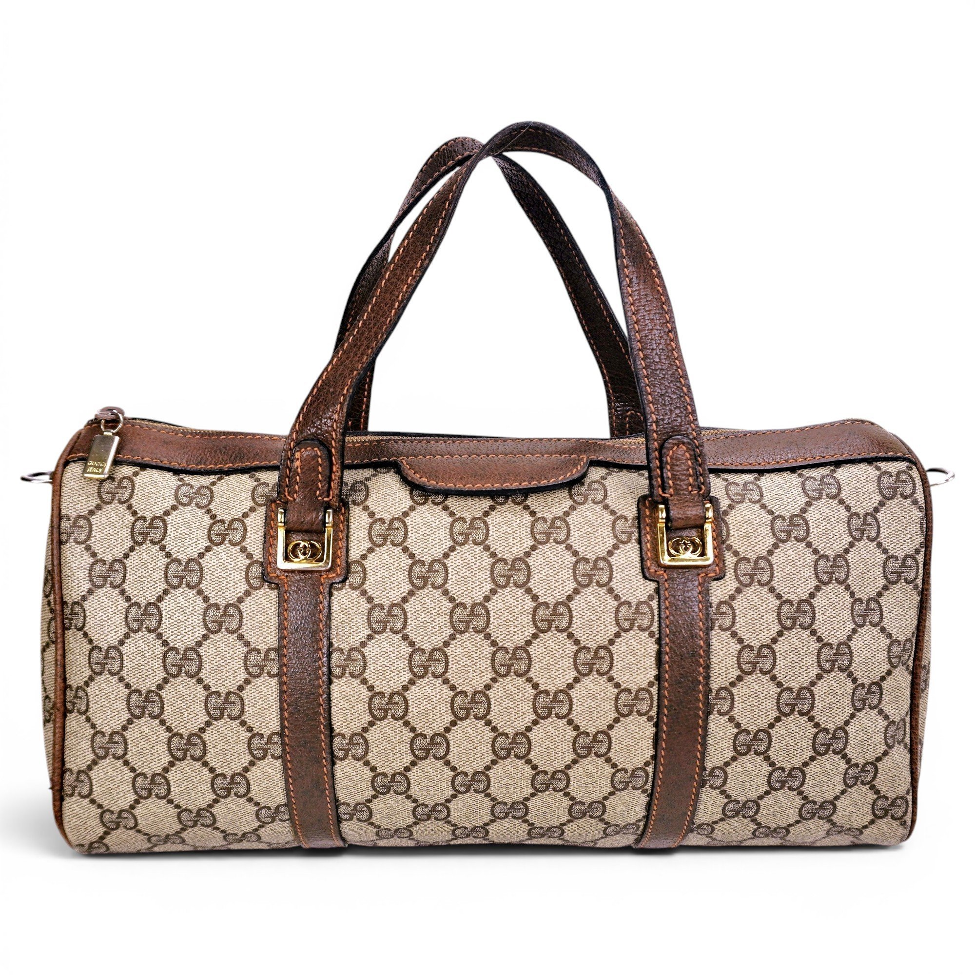 Boston leather handbag