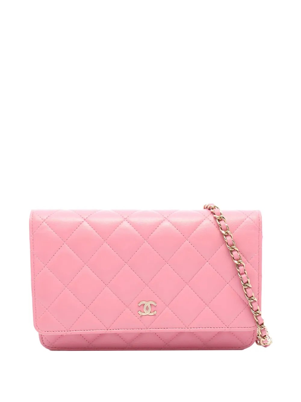2021-2026 CC Quilted Lambskin Wallet On Chain crossbody bag