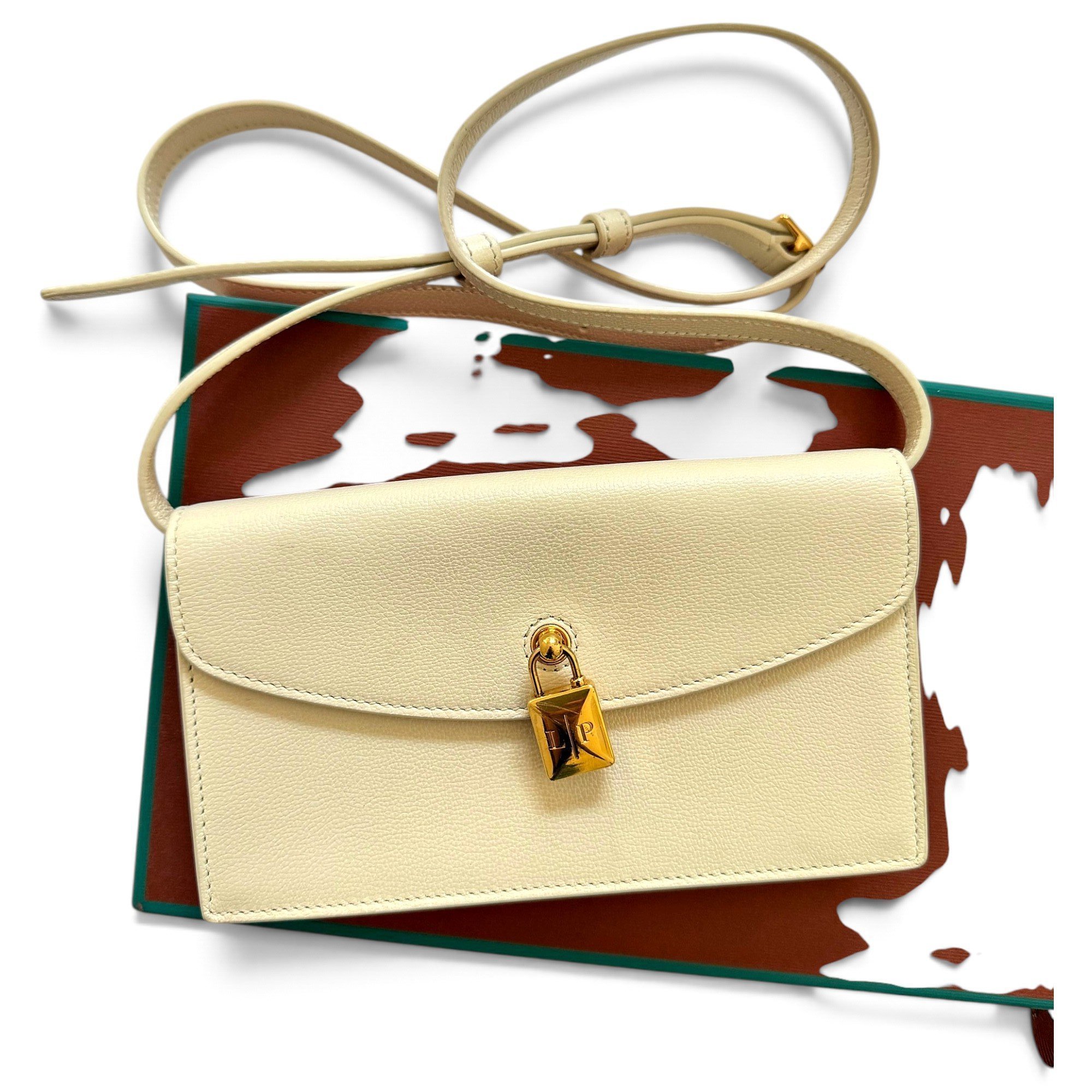 Loro Piana Ghiera leather crossbody bag