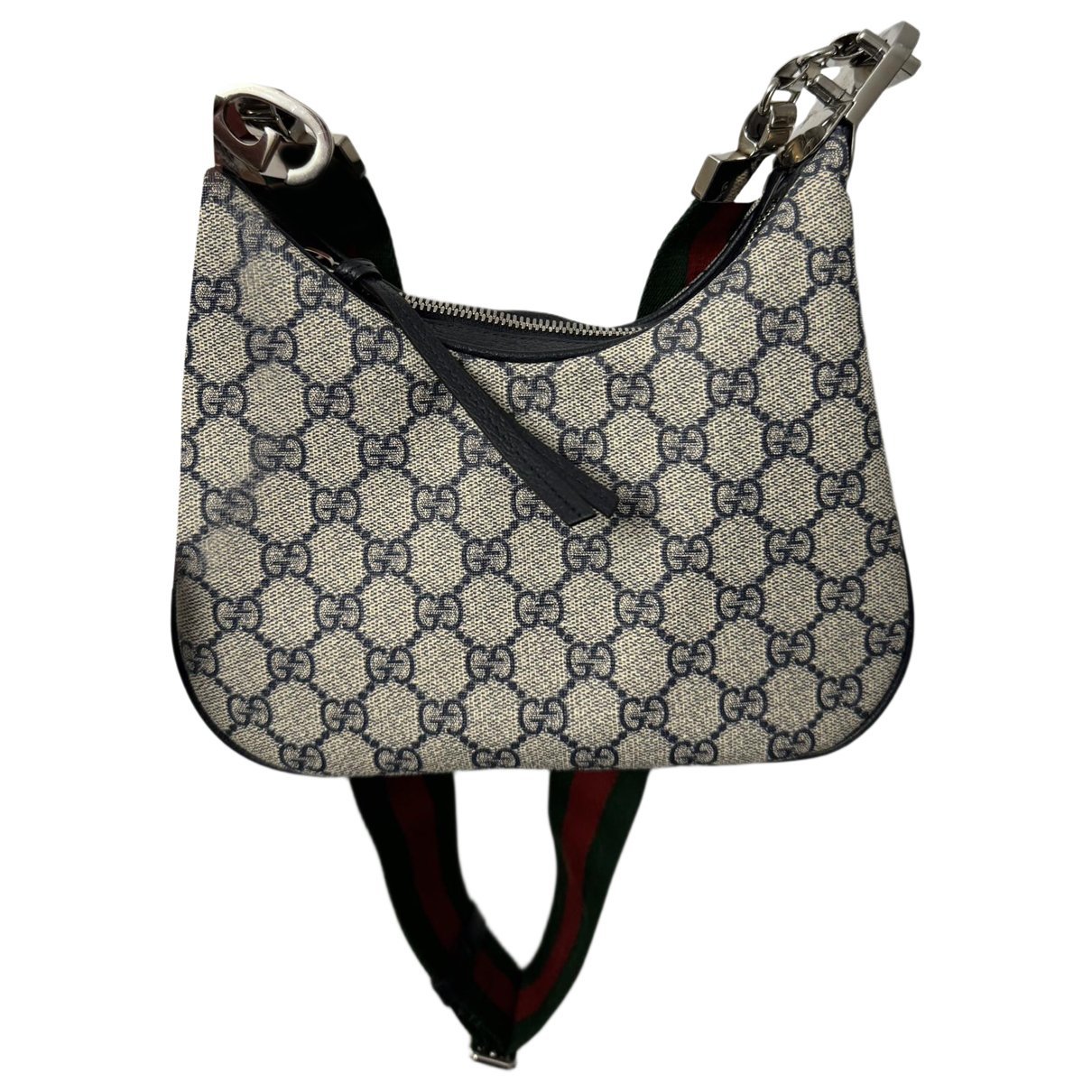 Attache leather handbag