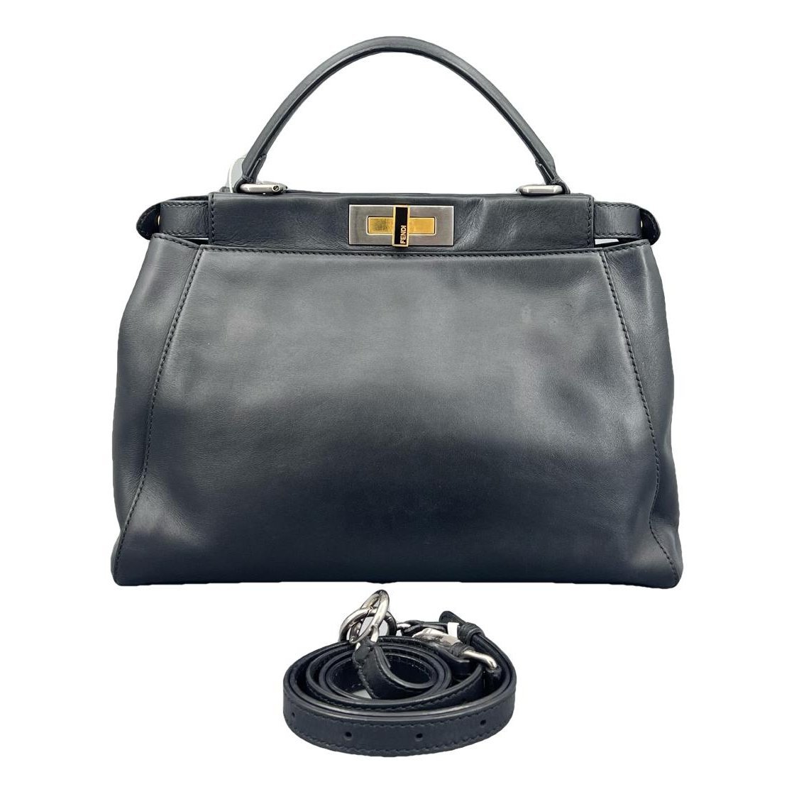 Peekaboo leather handbag