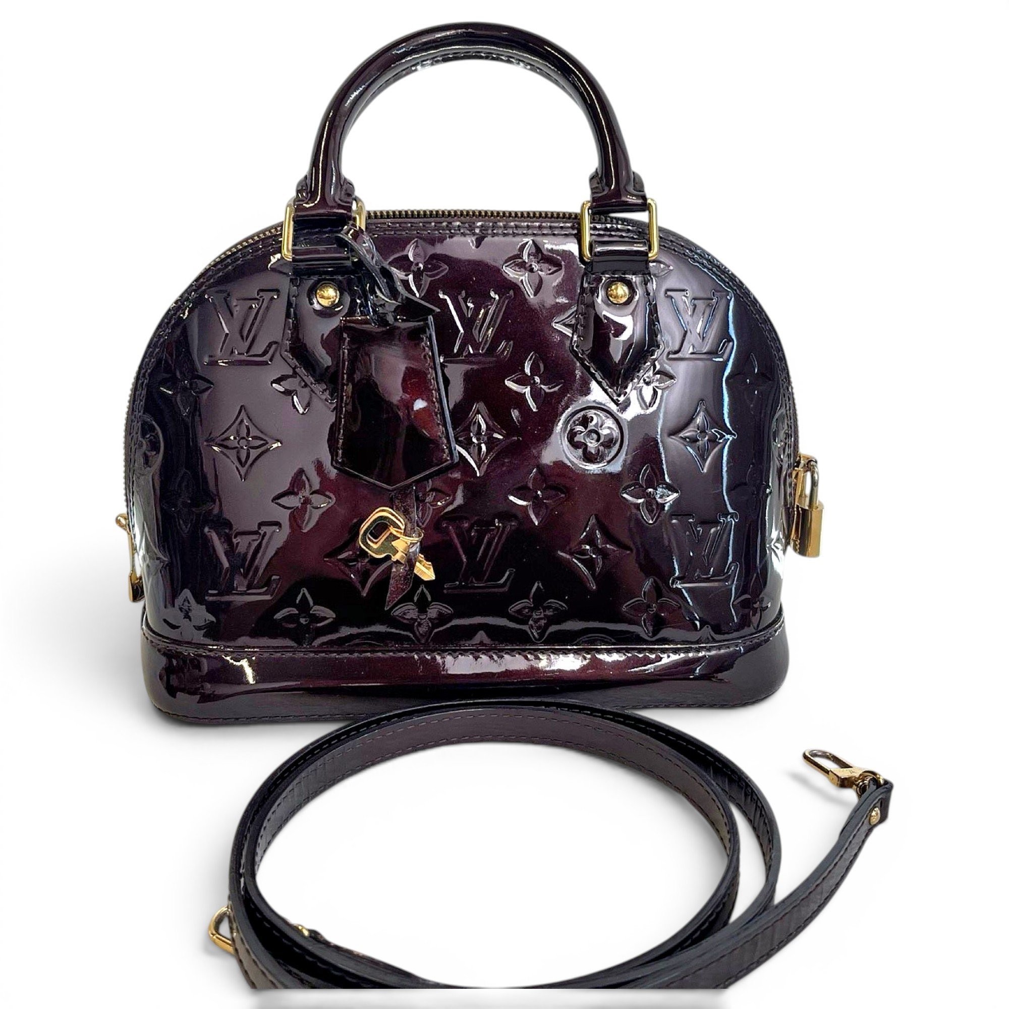 Alma BB patent leather handbag