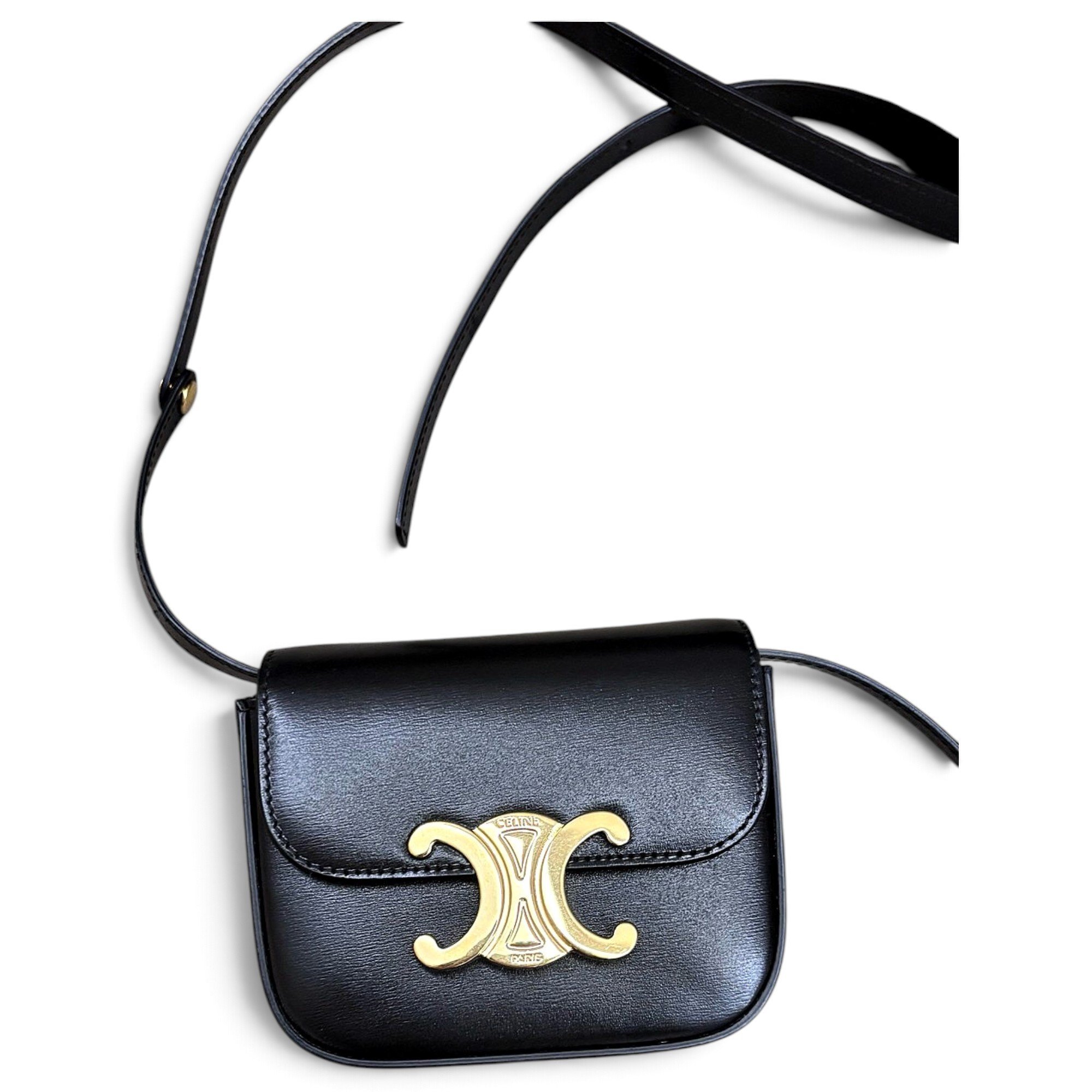 Triomphe leather crossbody bag