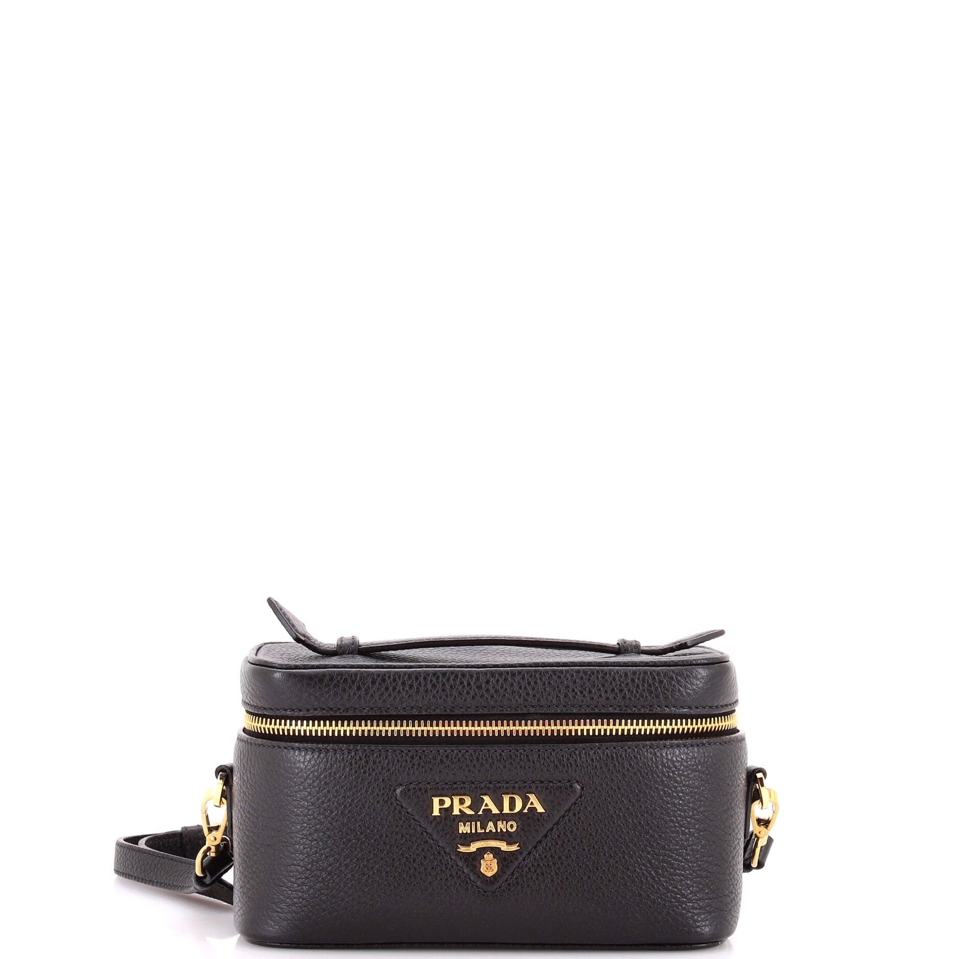 Convertible Top Handle Vanity Shoulder Bag Vitello Daino Mini