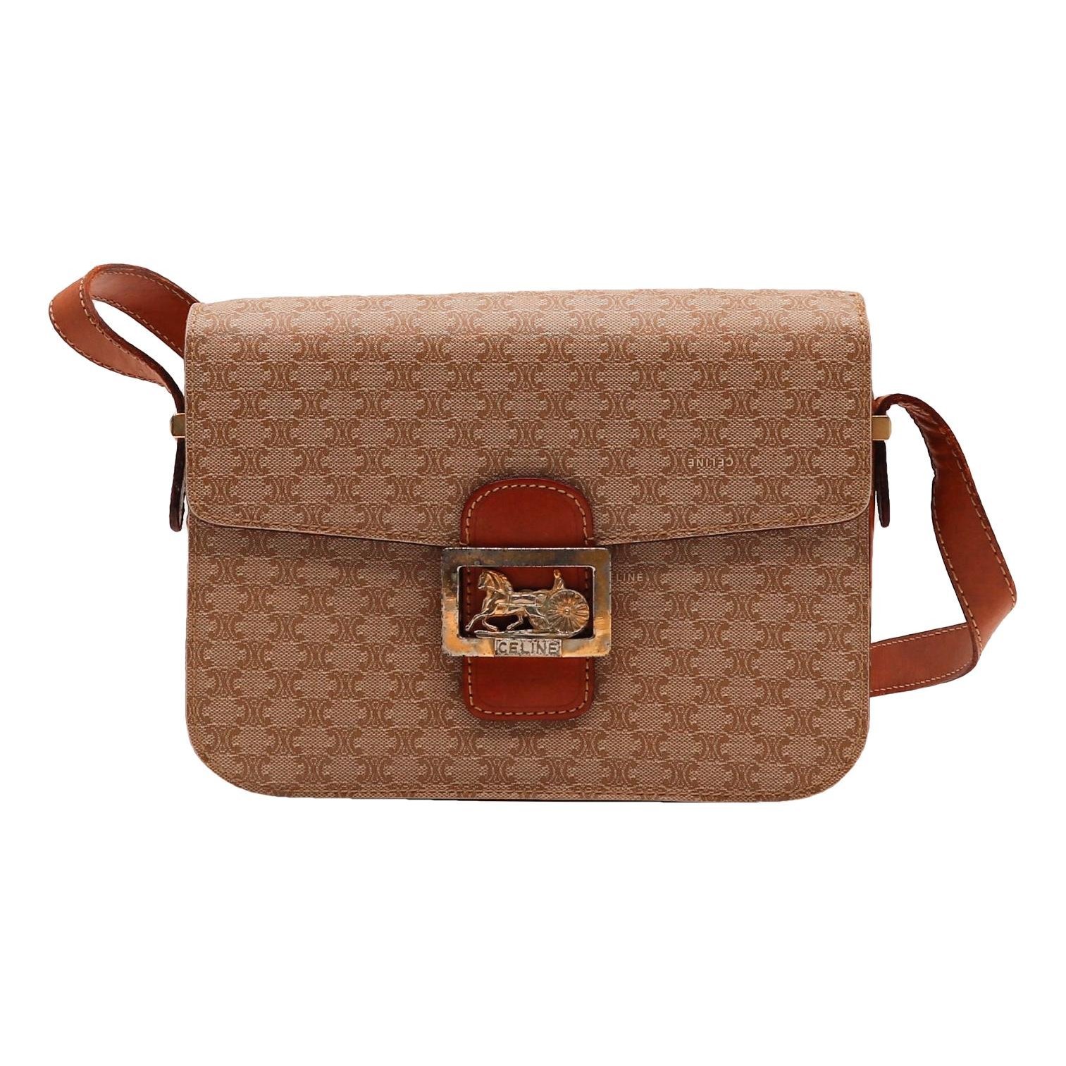 Triomphe leather handbag