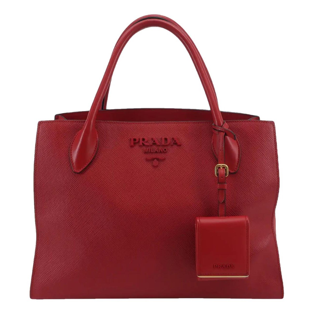 Monochrome leather handbag