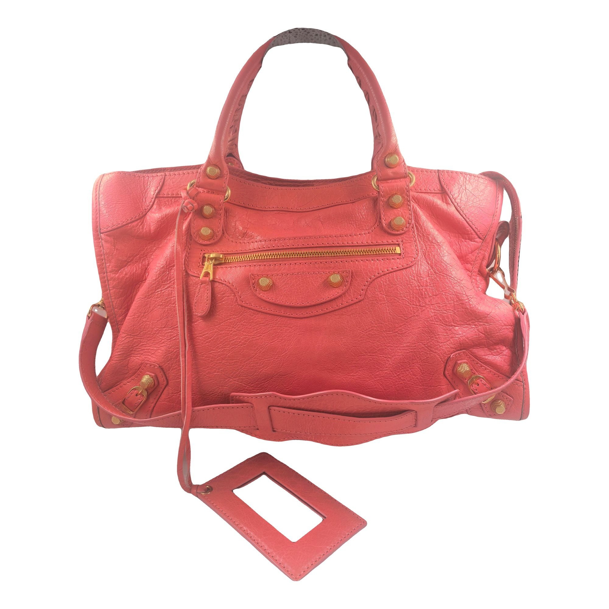 City leather bag