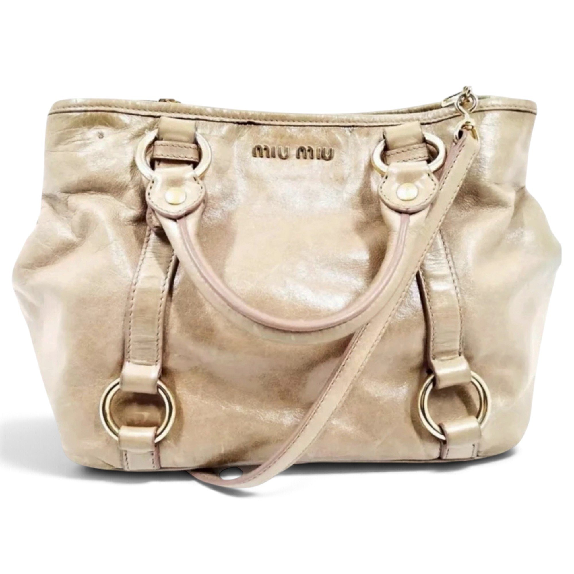 Bow bag leather handbag