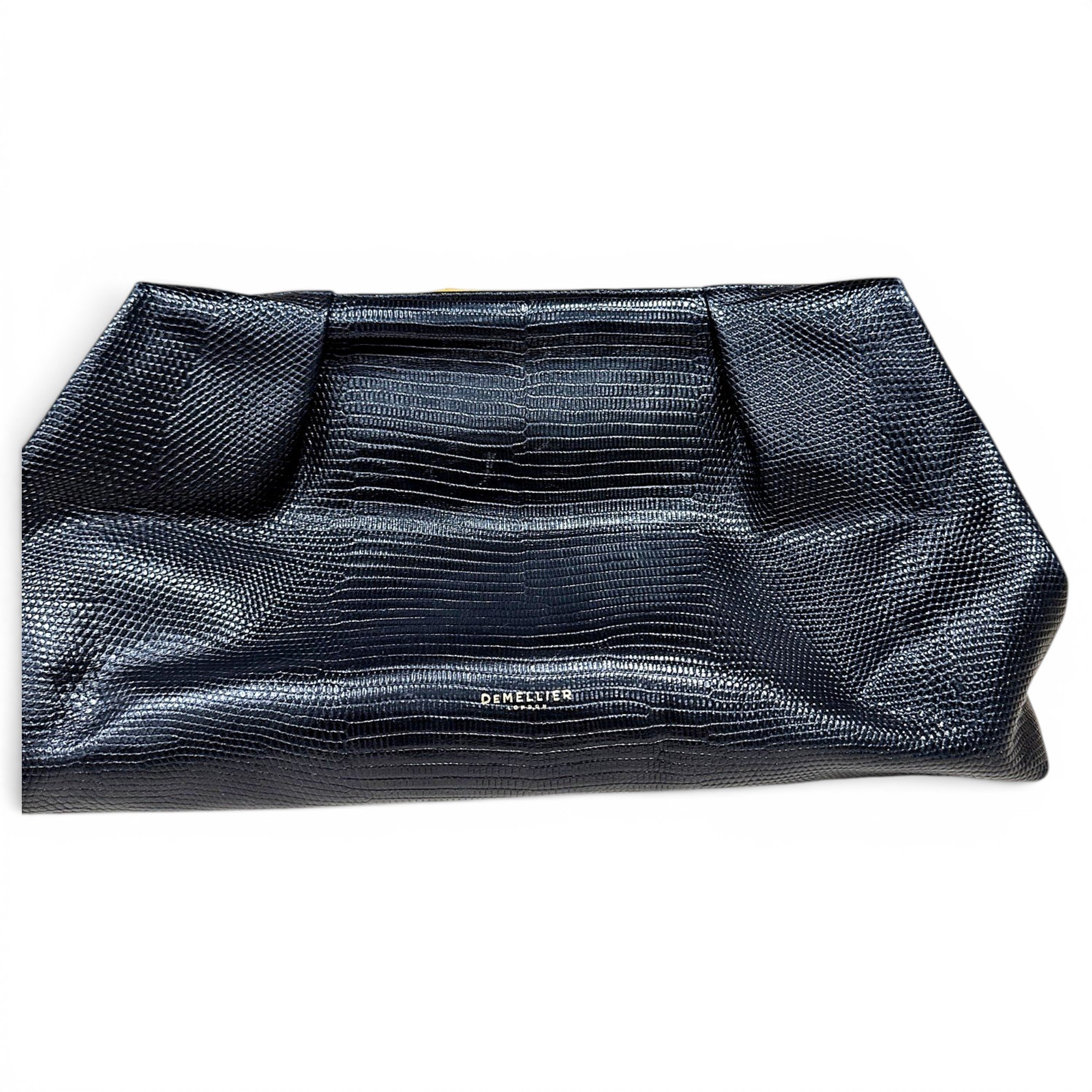 Leather clutch bag