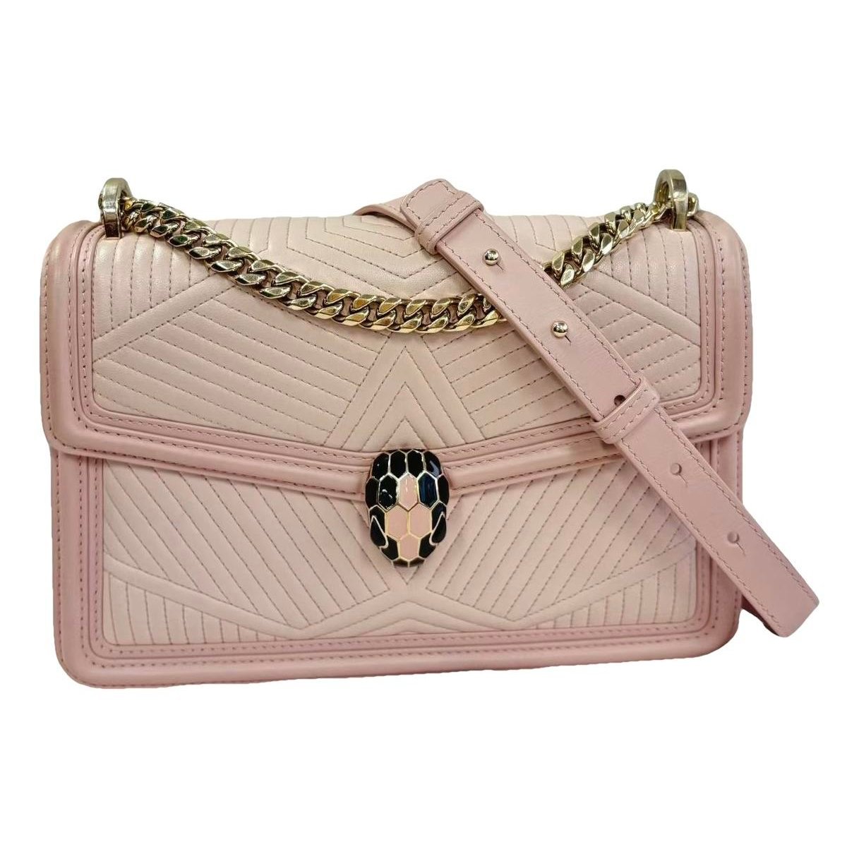 Serpenti leather handbag