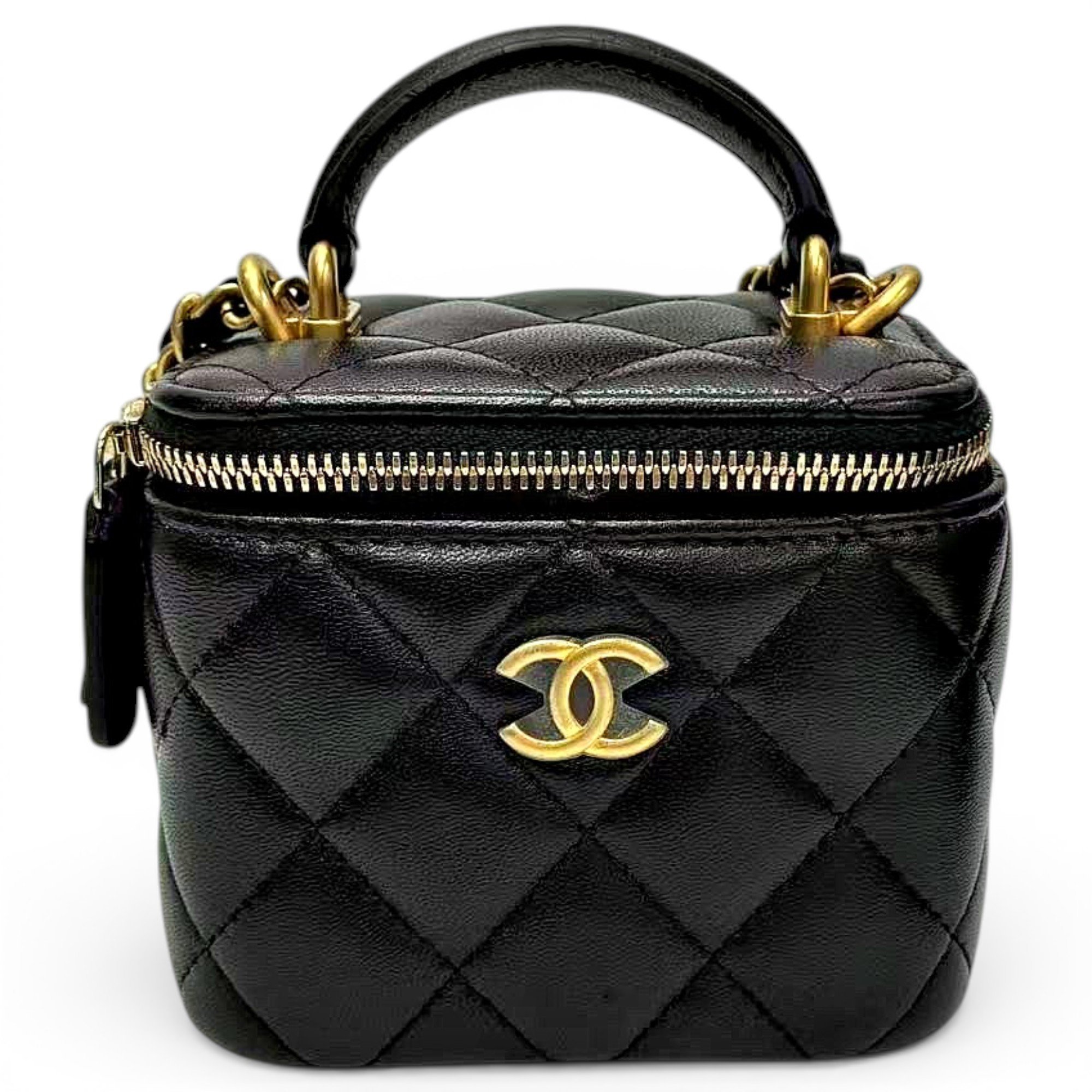 Trendy CC Vanity leather handbag