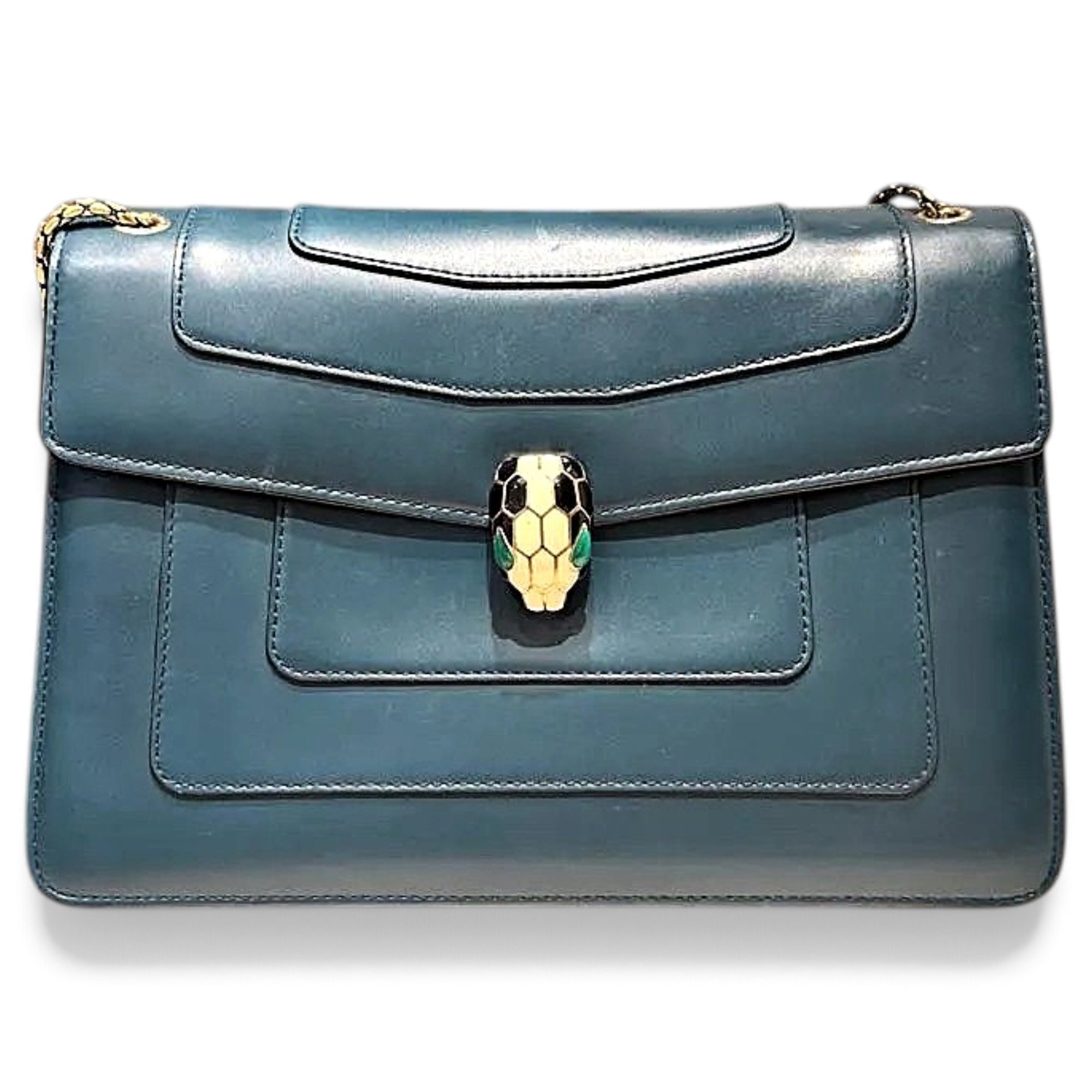 Serpenti leather handbag