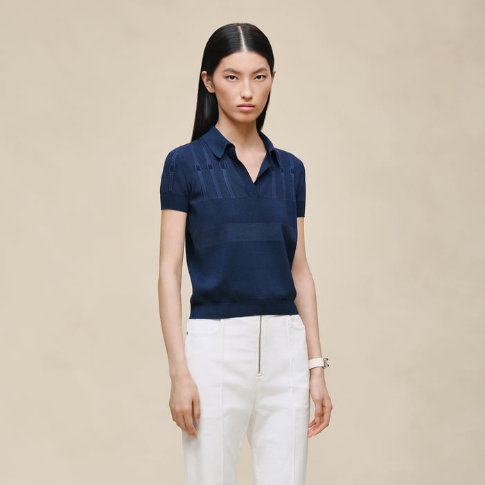Bleu Outremer Short-sleeve Polo Shirt