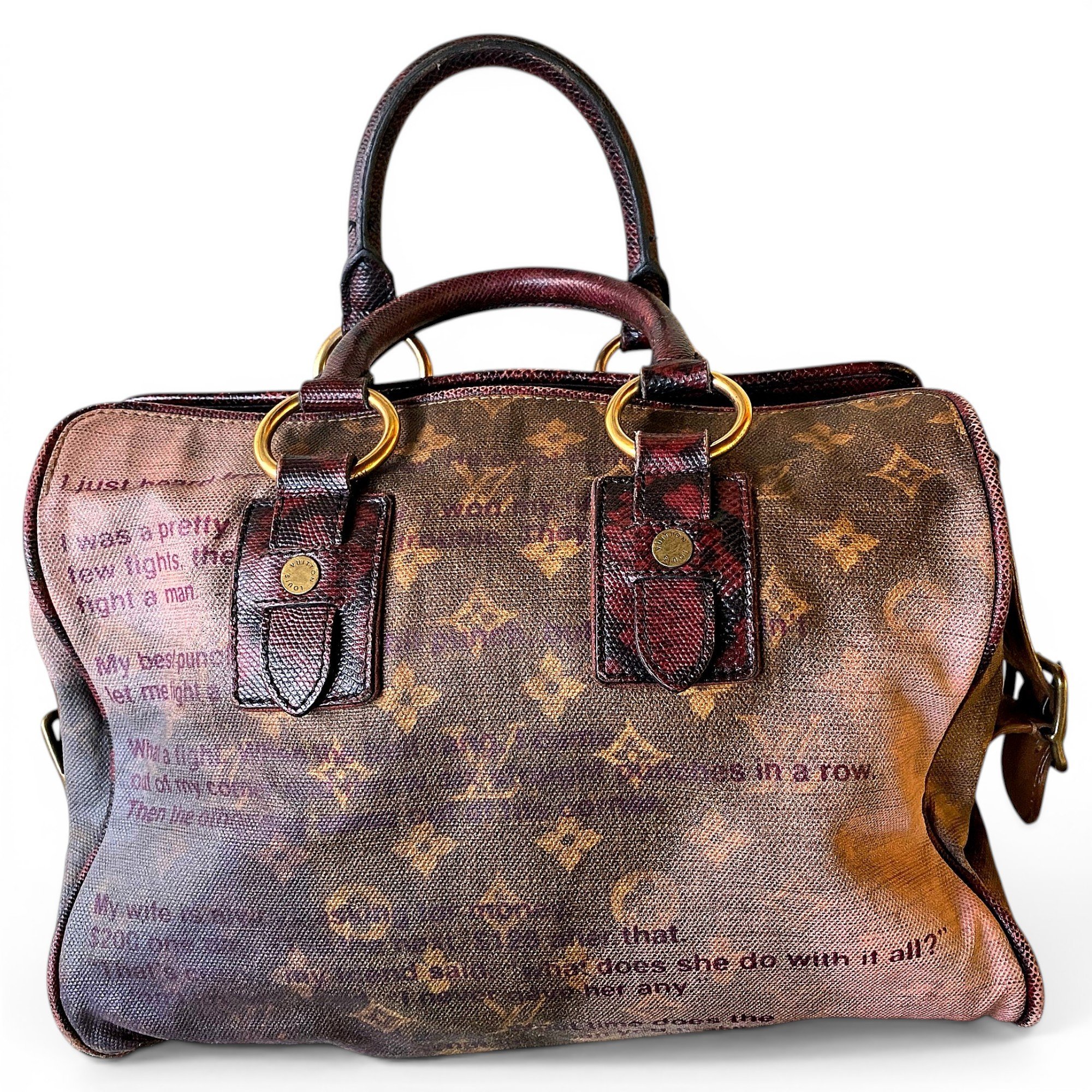 Speedy leather handbag