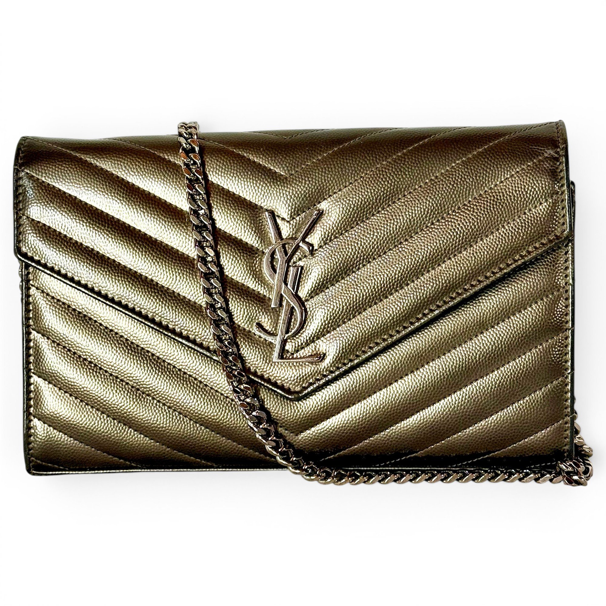 Portefeuille enveloppe leather crossbody bag