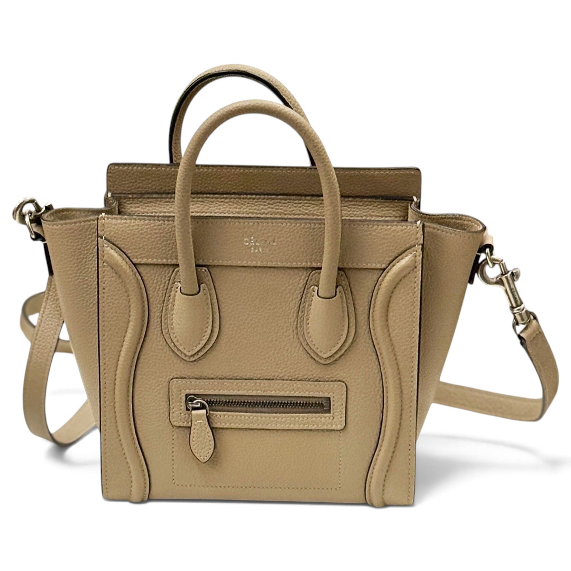 Nano Luggage leather crossbody bag