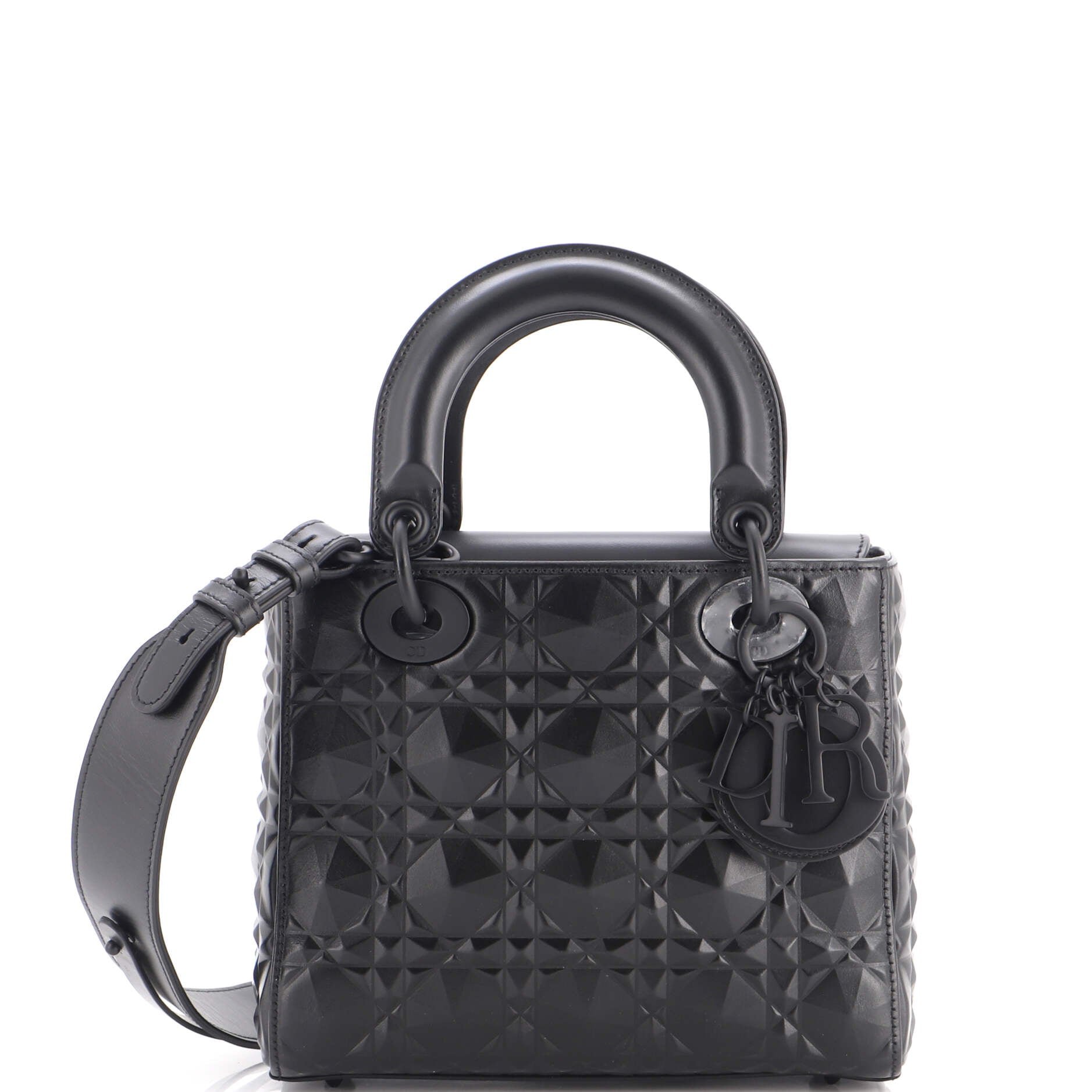 My ABCDior Lady Dior Bag Diamond Motif Cannage Calfskin Small