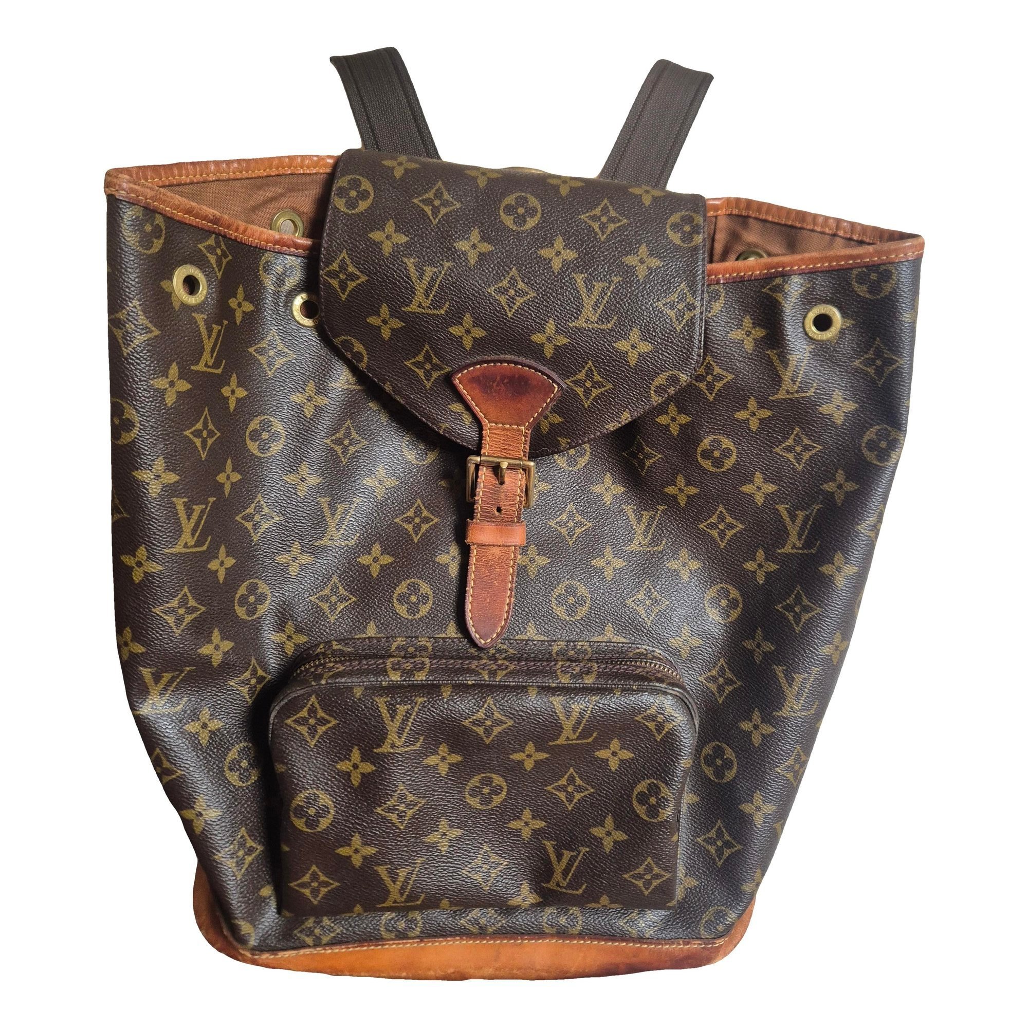 Leather backpack