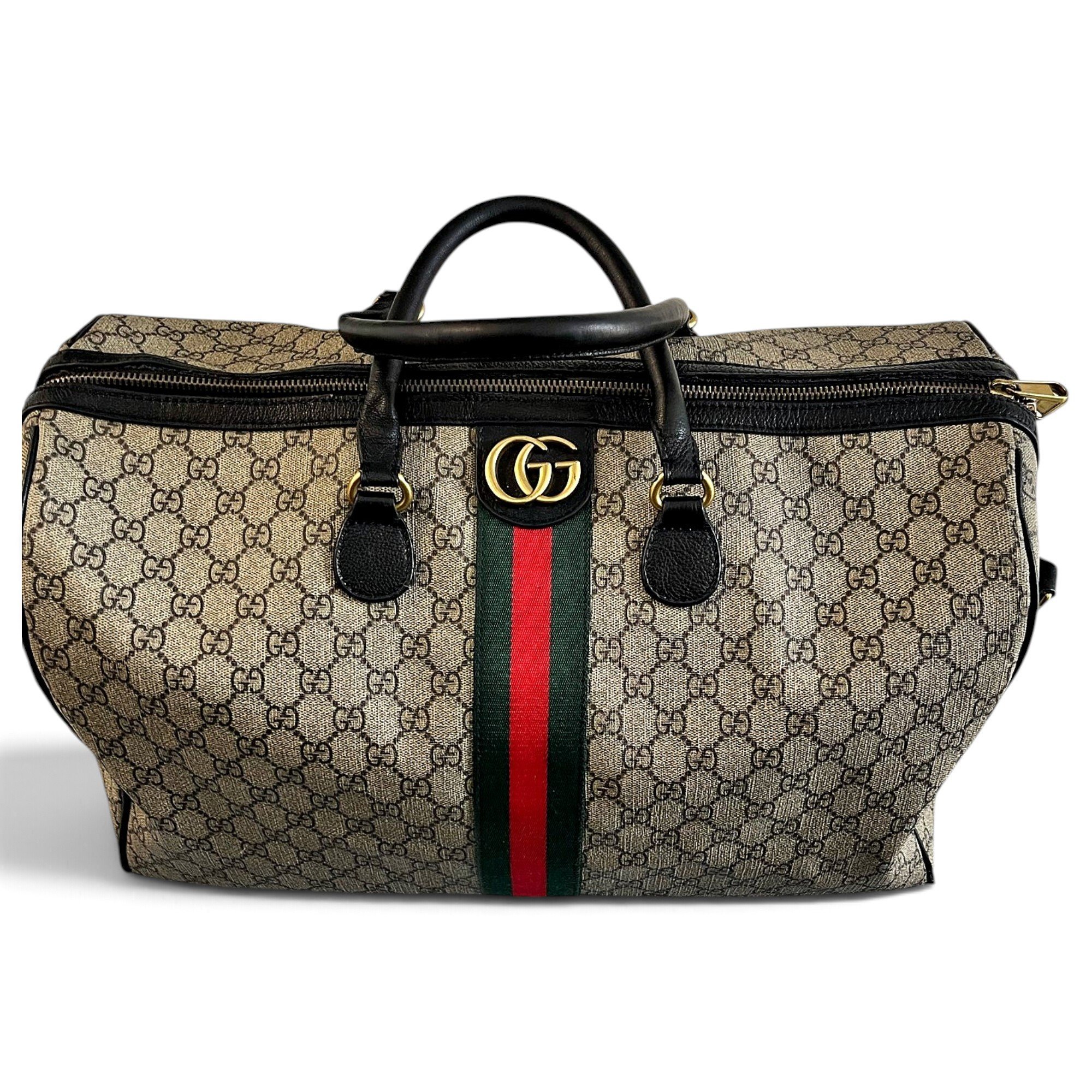 Ophidia leather travel bag