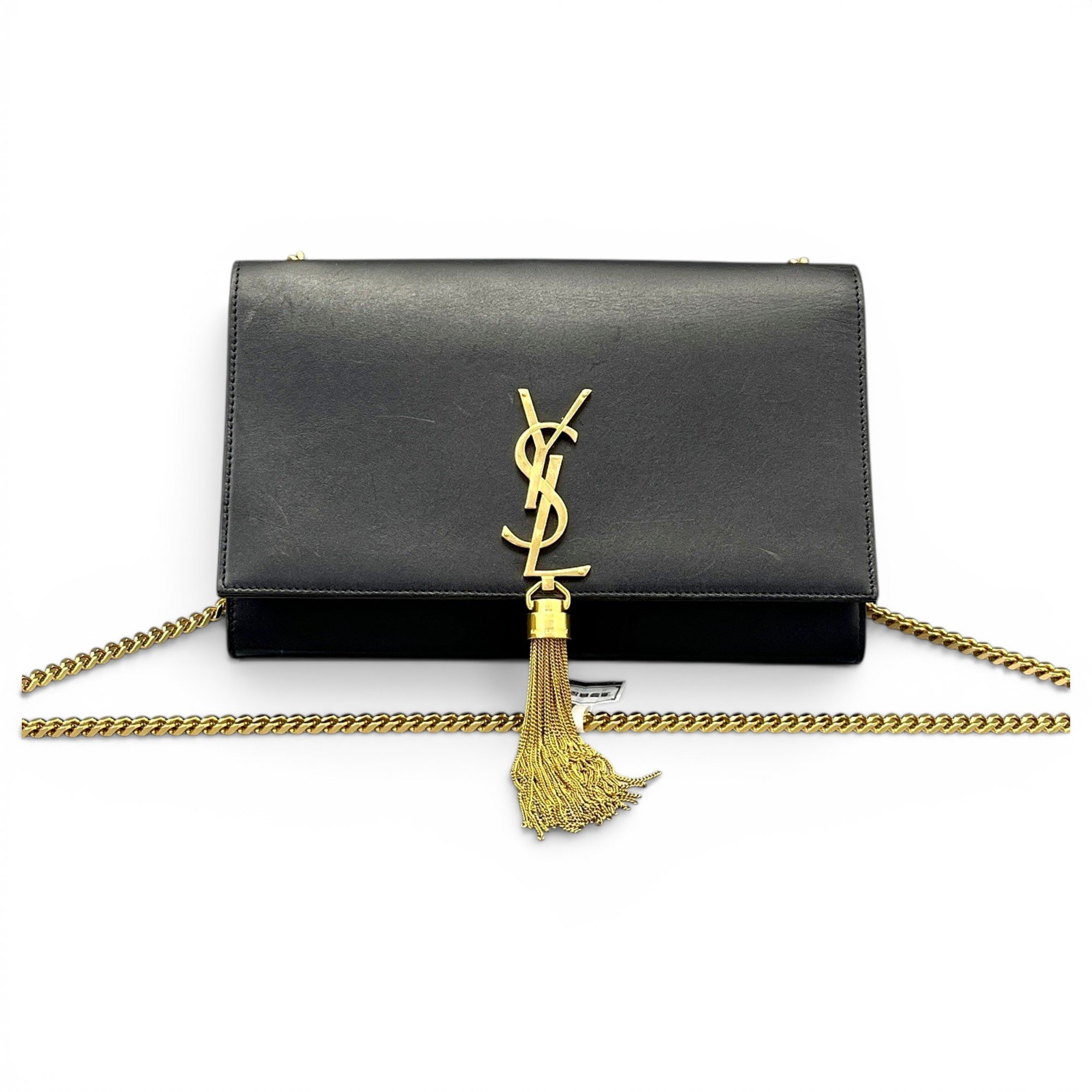 Pompom Kate leather handbag