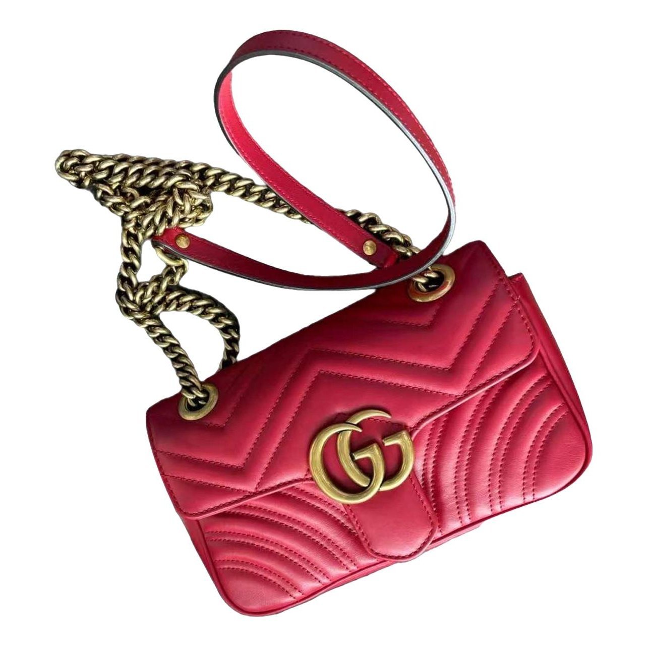 GG Marmont Flap leather crossbody bag
