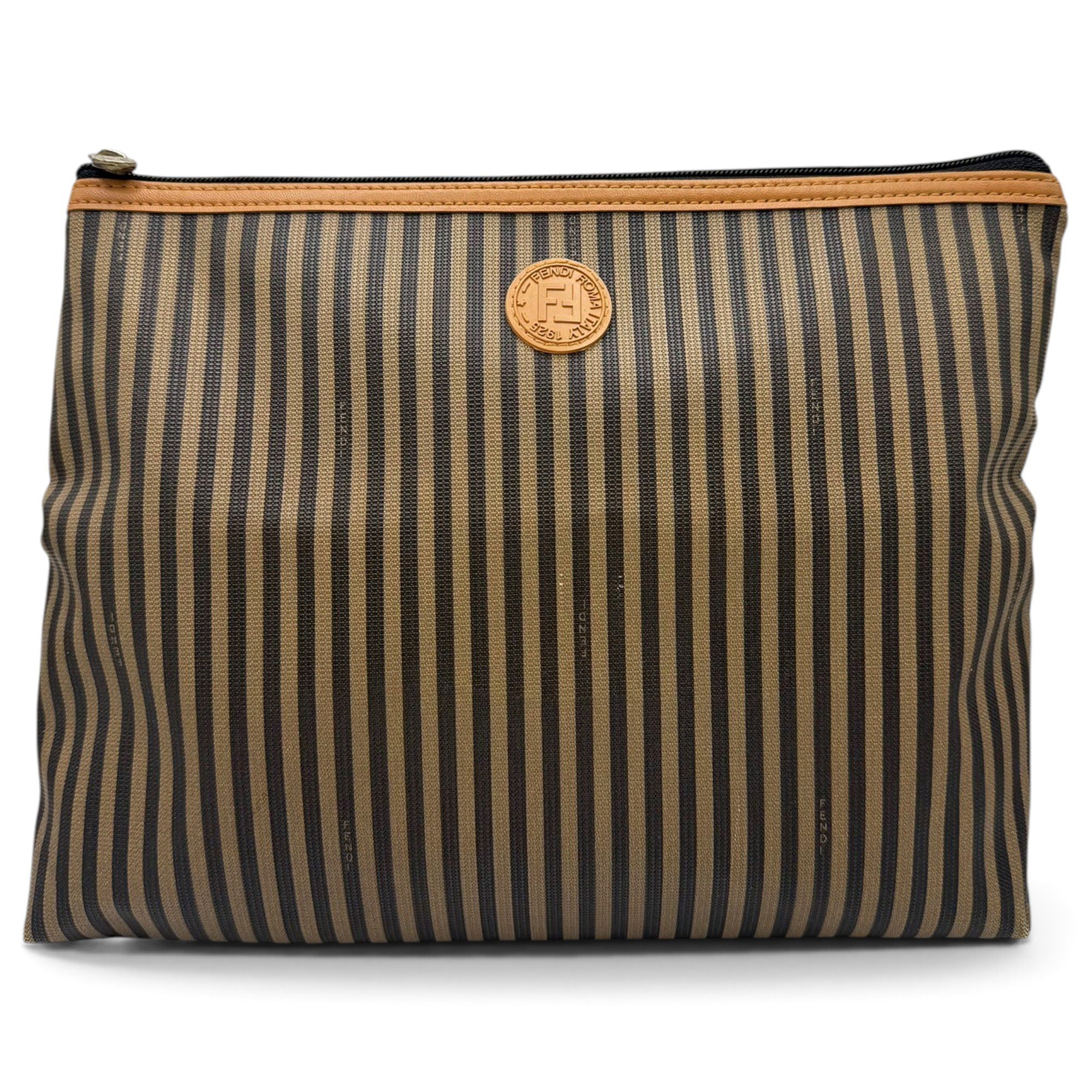 Leather clutch bag