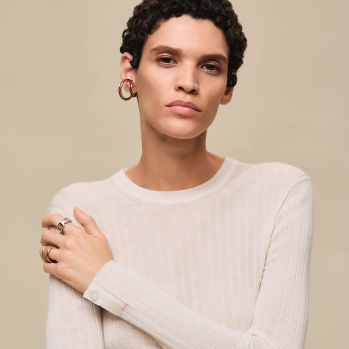 Blanc Naturel Long-sleeve Sweater