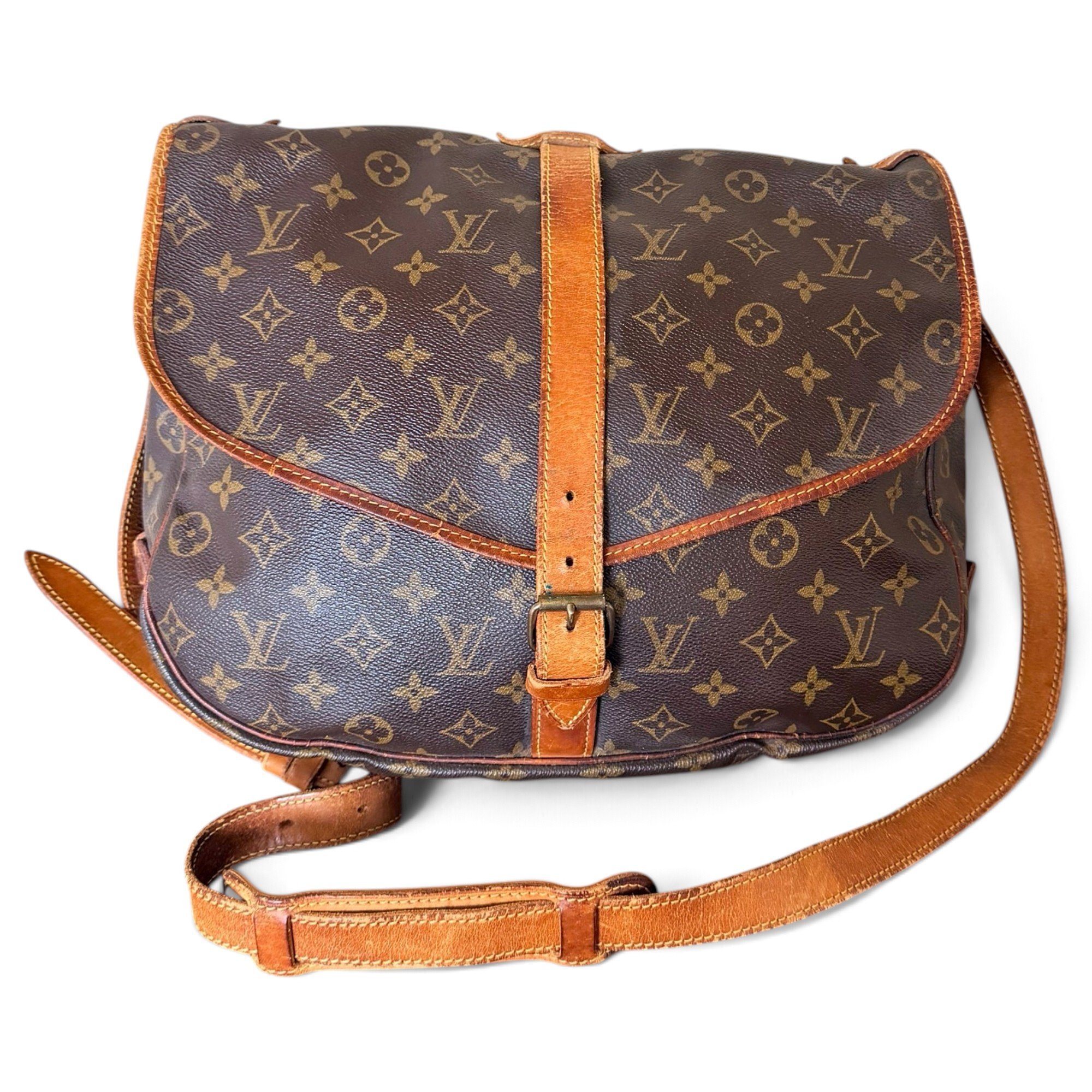 Saumur leather crossbody bag