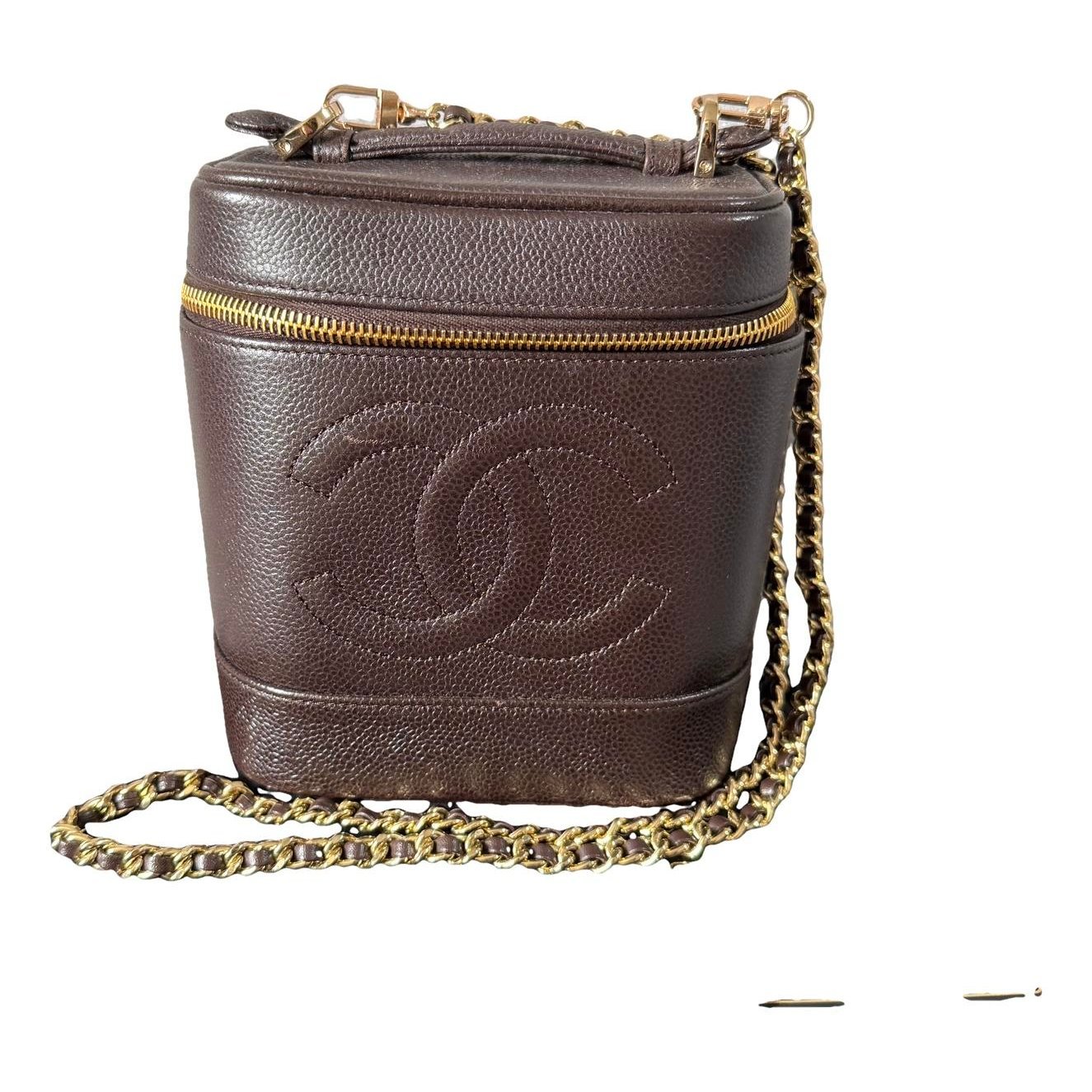 Vanity leather handbag