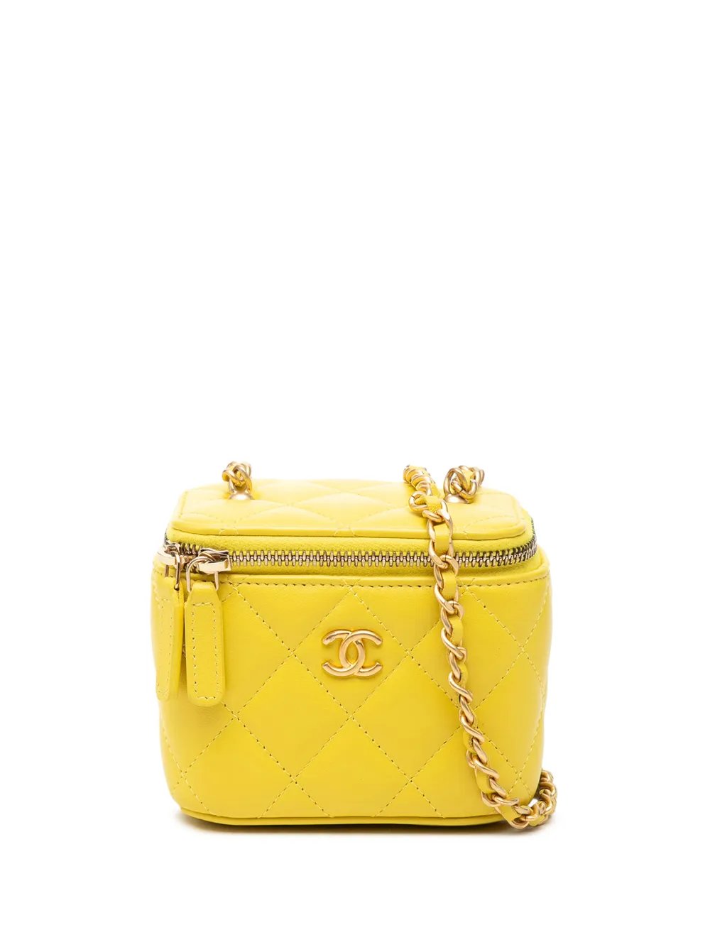 2021-2026 Mini CC Quilted Lambskin Vanity Case With Chain crossbody bag