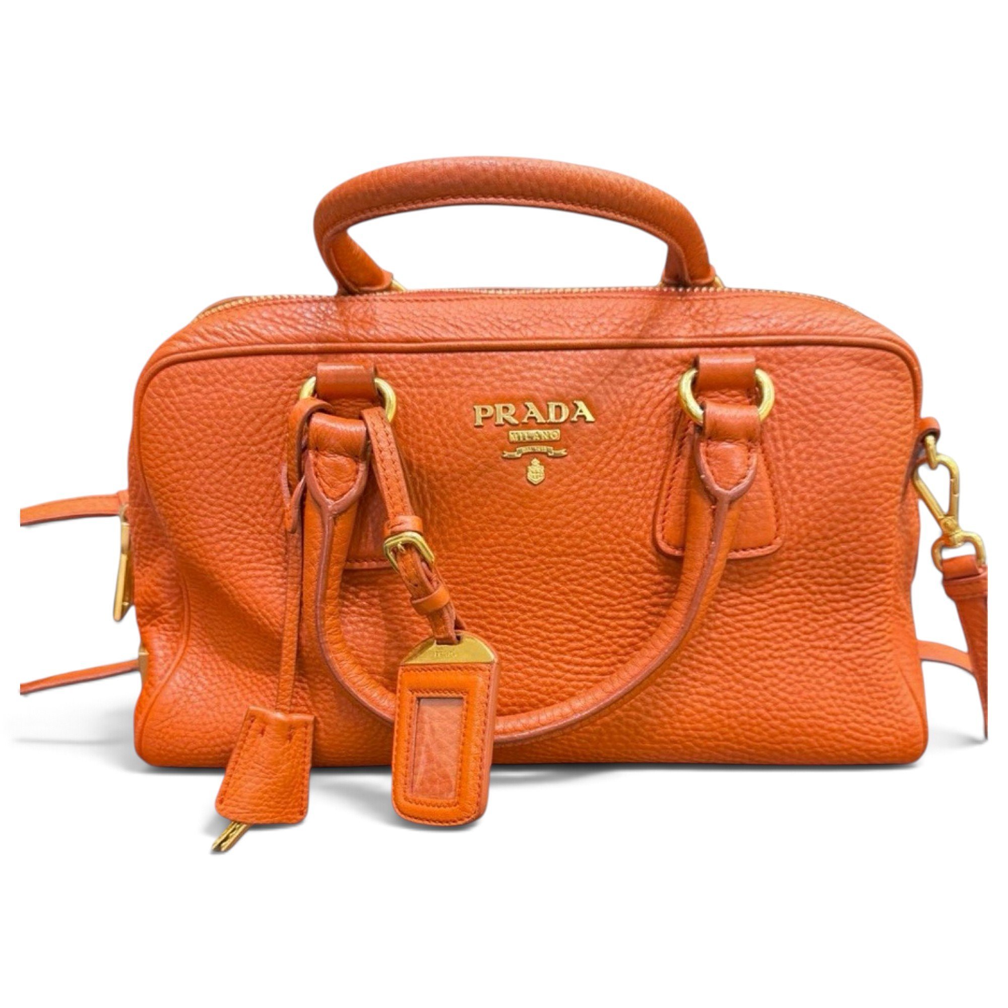 Leather bowling bag