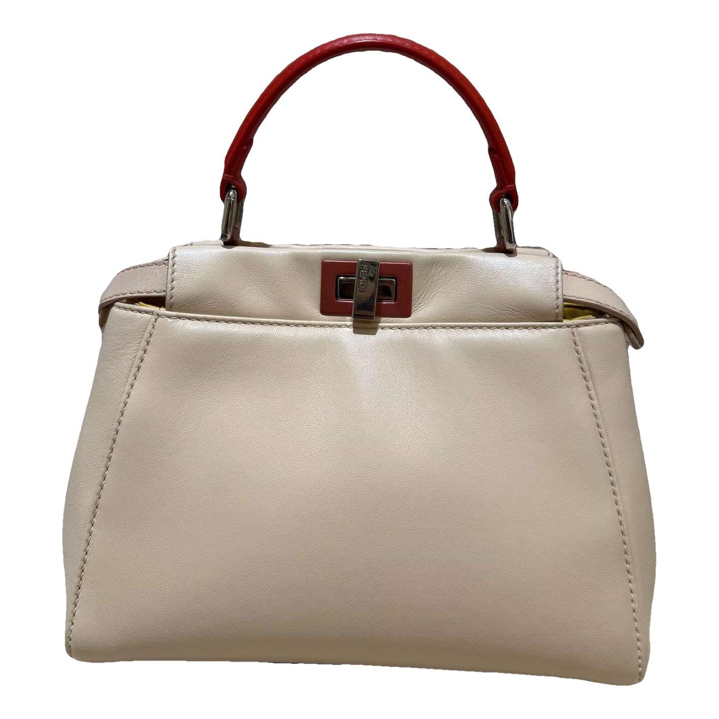 Peekaboo leather handbag