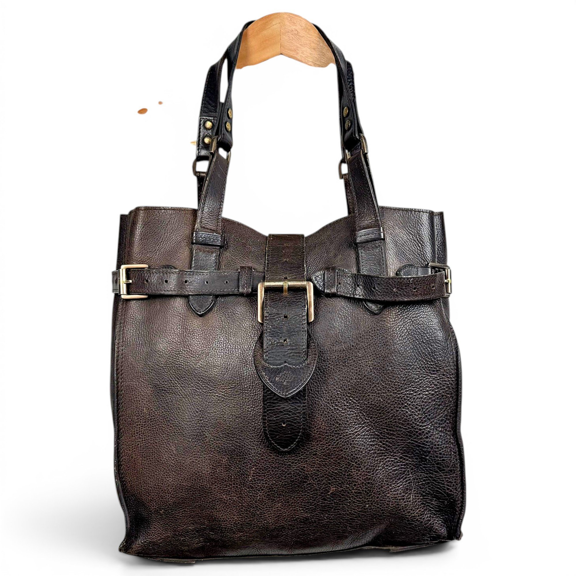Leather tote