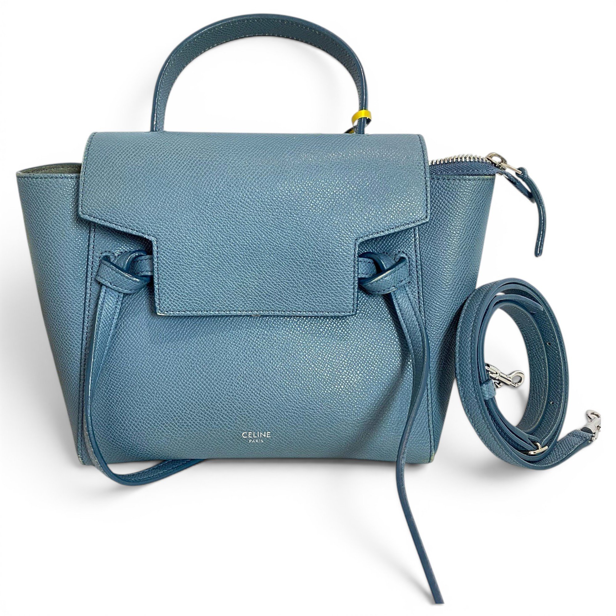 Belt leather handbag
